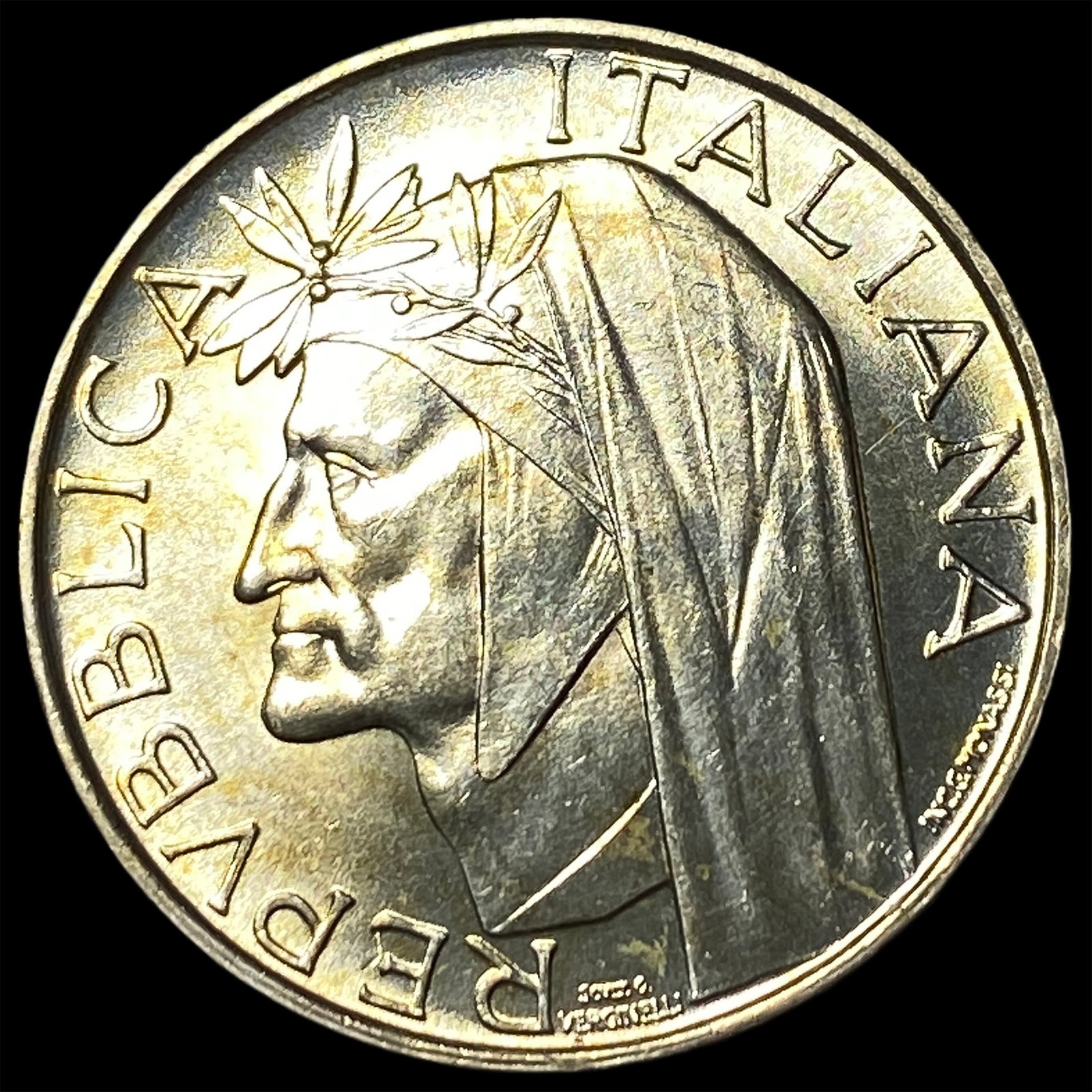 1965 Italy Silver 500 Lire: 1965 Italy Silver 500 Lire