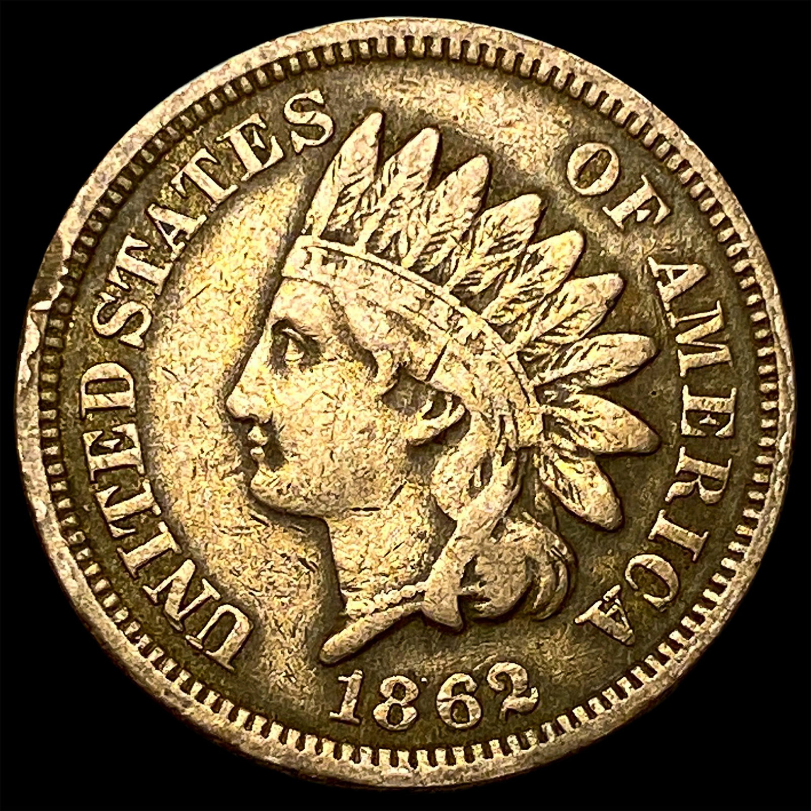 1862 Indian Head Cent NEARLY UNCIRCULATED: 1862 Indian Head Cent NEARLY UNCIRCULATED