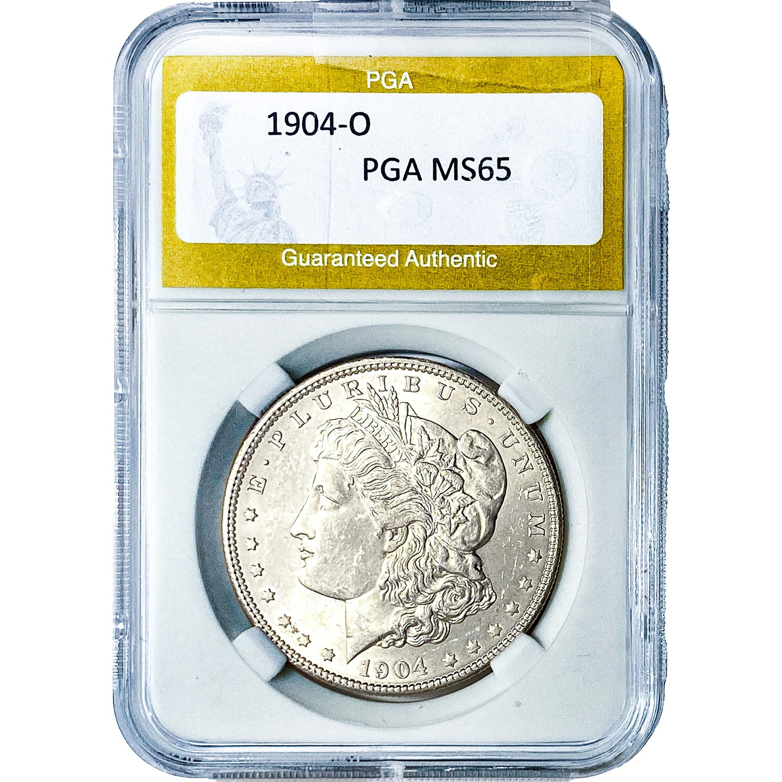 1904-O Morgan Silver Dollar PGA MS65: 1904-O Morgan Silver Dollar PGA MS65