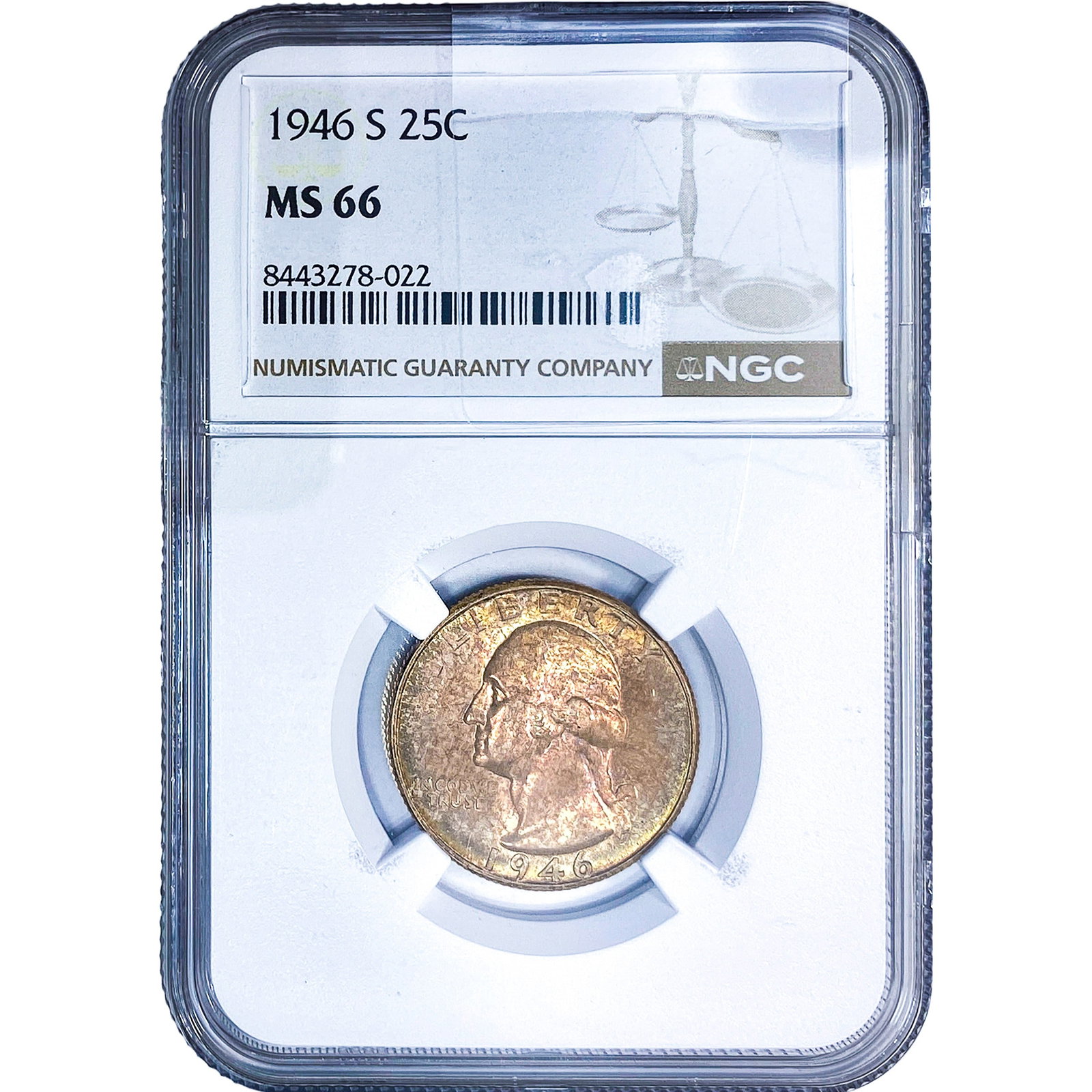 1946-S Washington Silver Quarter NGC MS66 (1 of 2)
