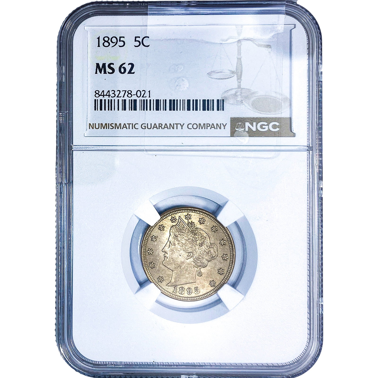 1895 Liberty Victory Nickel NGC MS62 (1 of 2)