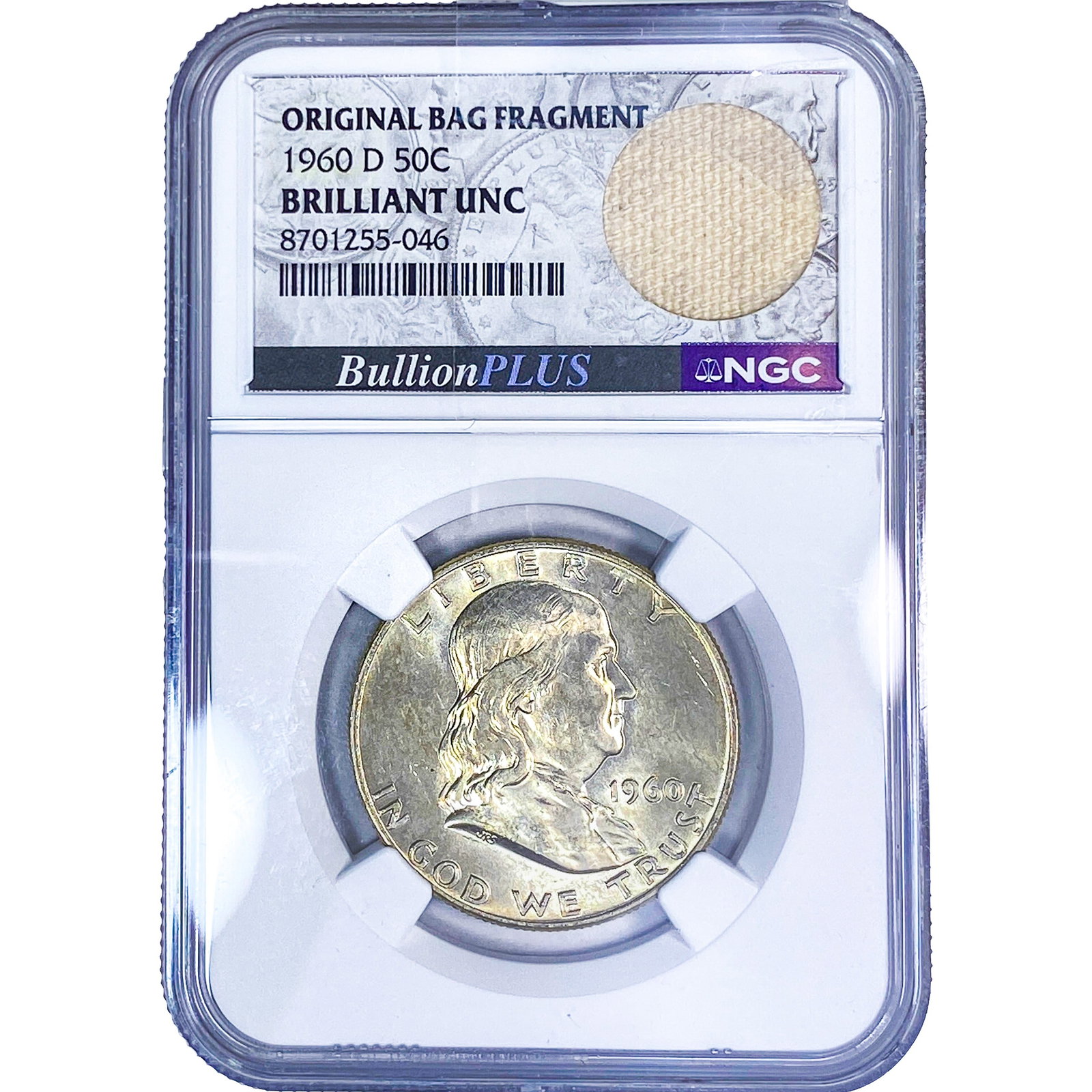 1960-D Franklin Half Dollar NGC BU: 1960-D Franklin Half Dollar NGC BU
