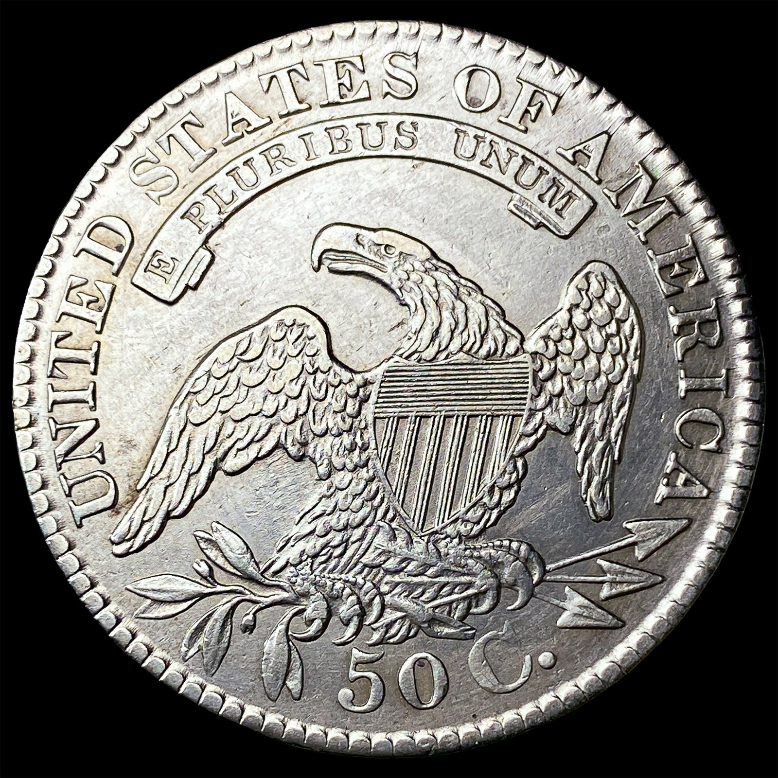 1830 Silver Capped Bust Half Dollar UNCIRCULATED - 2