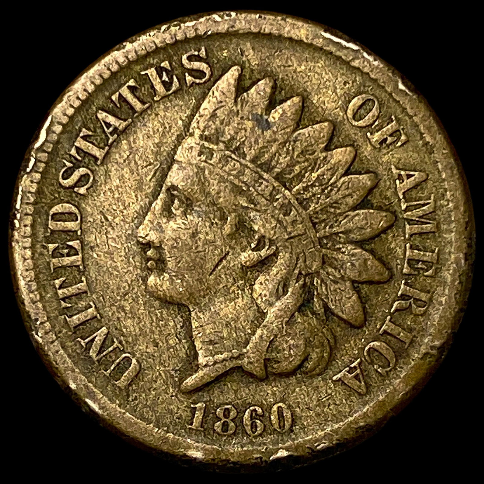 1860 Indian Head Cent NEARLY UNCIRCULATED: 1860 Indian Head Cent NEARLY UNCIRCULATED