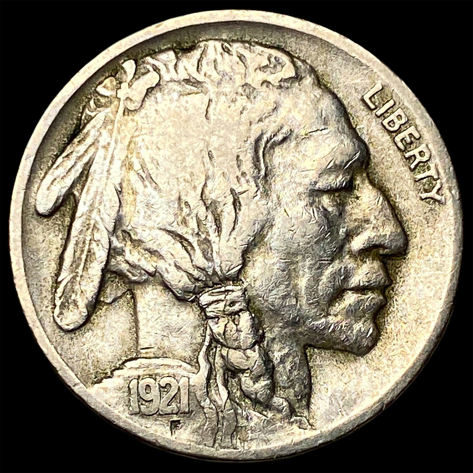 1921-S Buffalo Nickel NEARLY UNCIRCULATED (1 of 2)