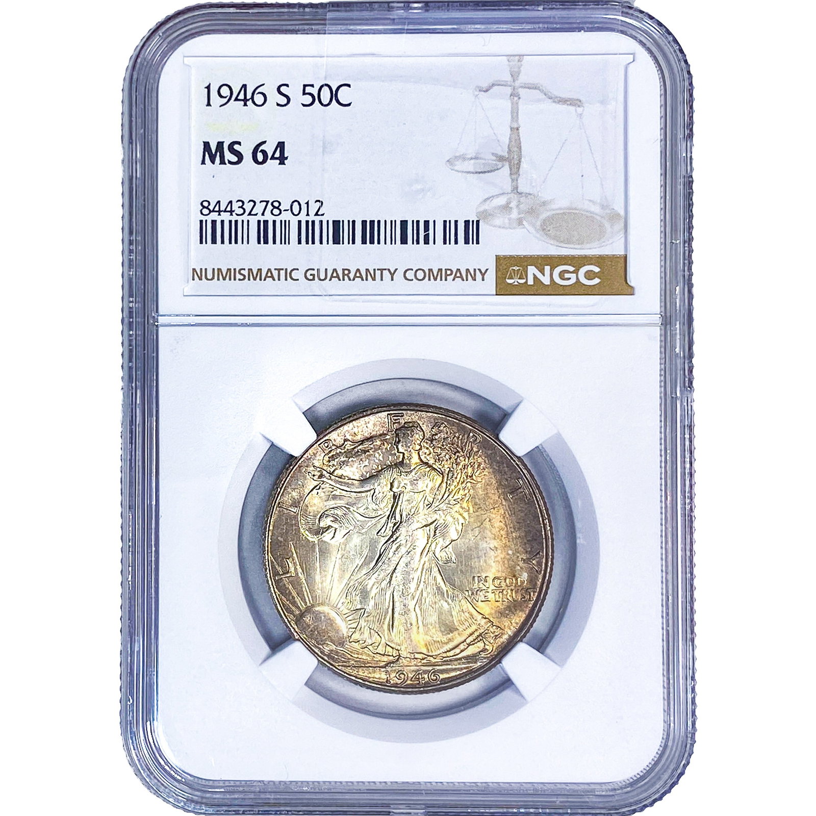1946-S Walking Liberty Half Dollar NGC MS64 (1 of 2)