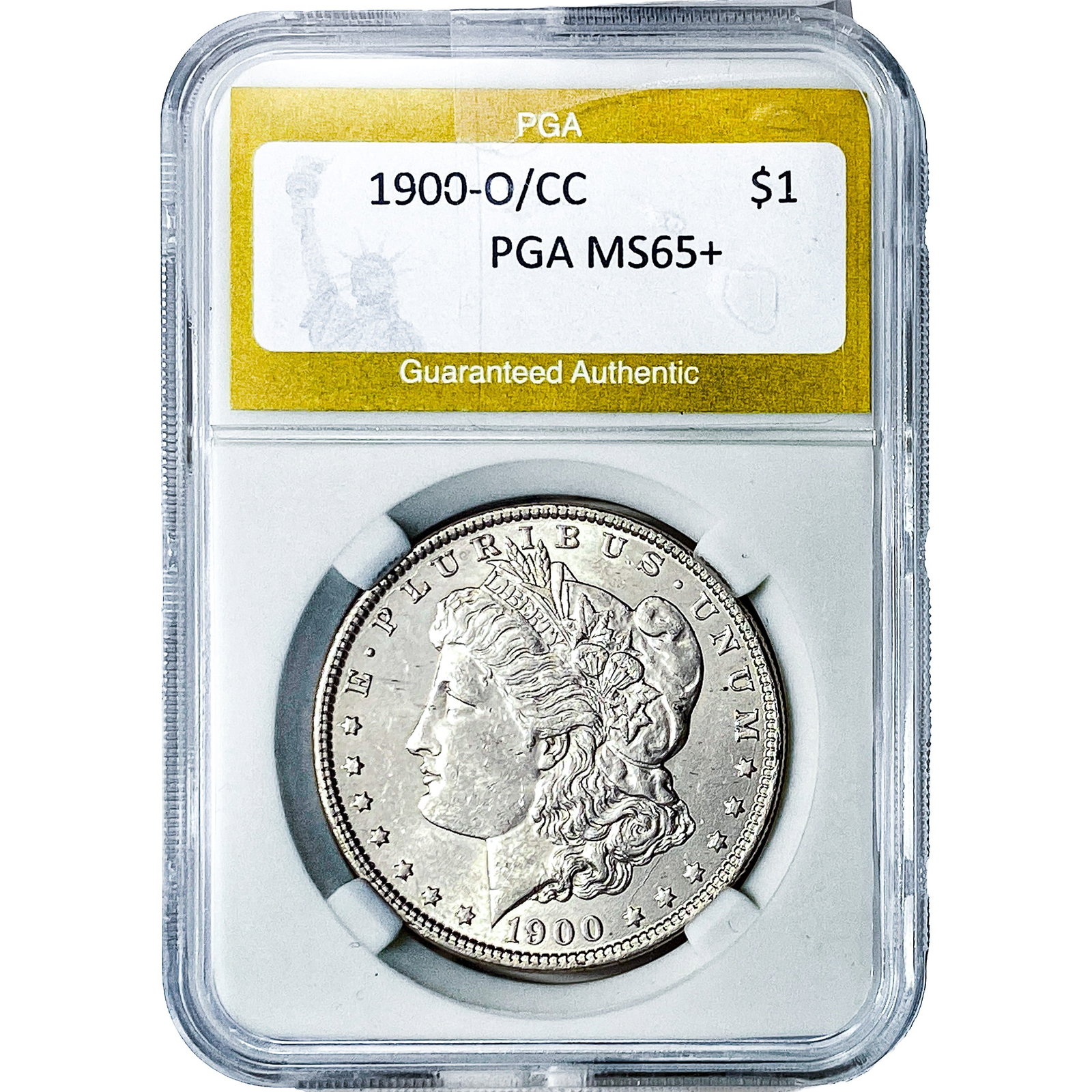 1900-O/CC Silver Peace Dollar PGA MS65+: 1900-O/CC Silver Peace Dollar PGA MS65+