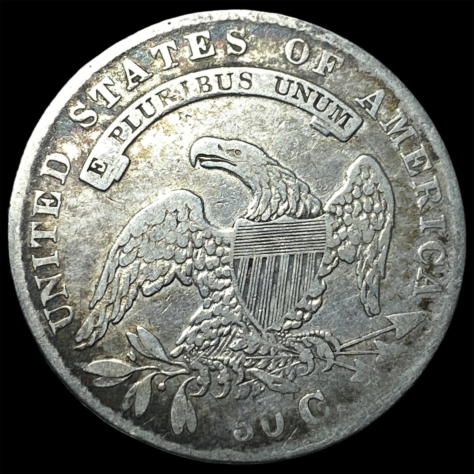 1836 Capped Bust Half Dollar LIGHTLY CIRCULATED - 2