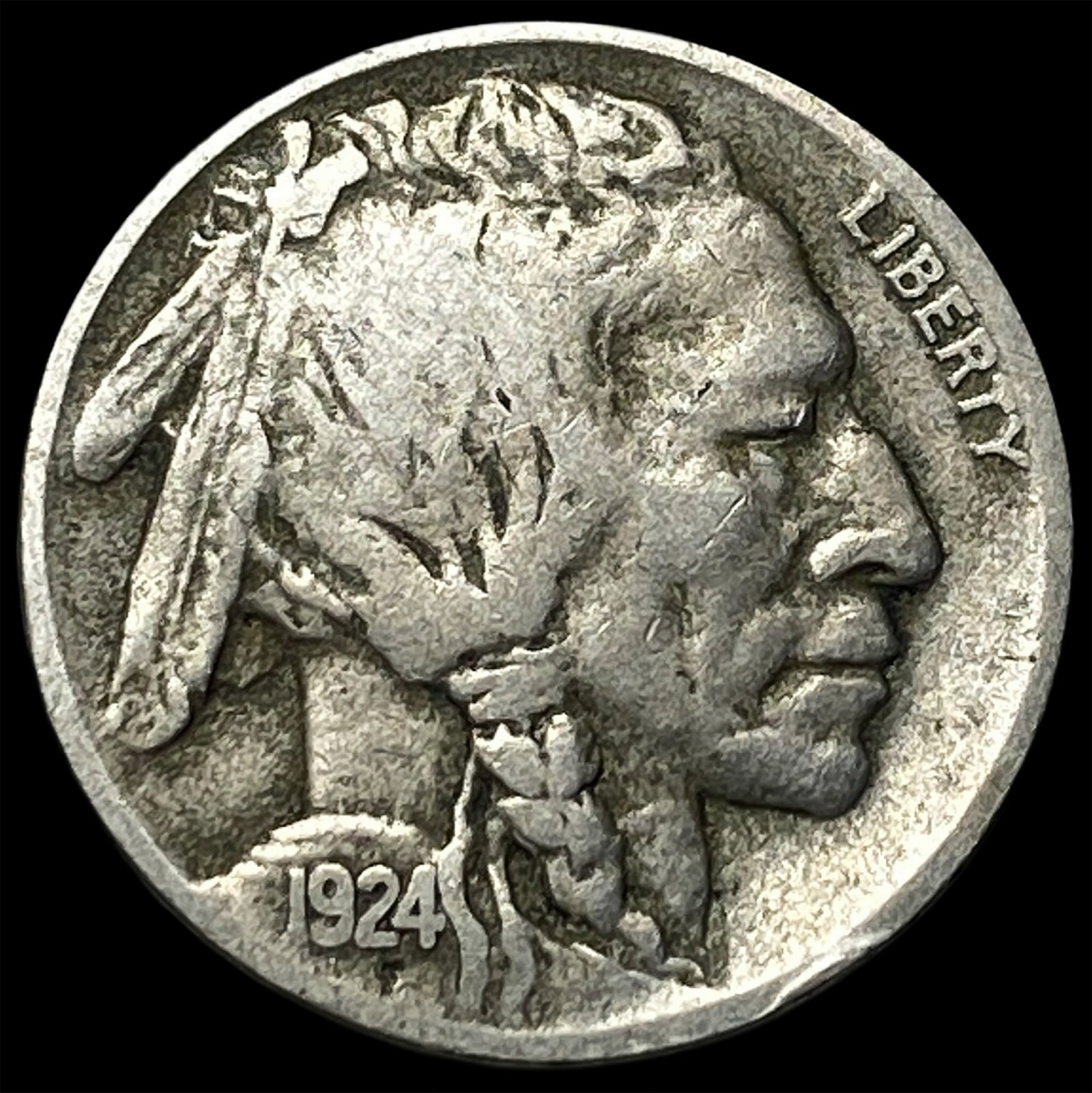1924-D Buffalo Nickel LIGHTLY CIRCULATED: 1924-D Buffalo Nickel LIGHTLY CIRCULATED