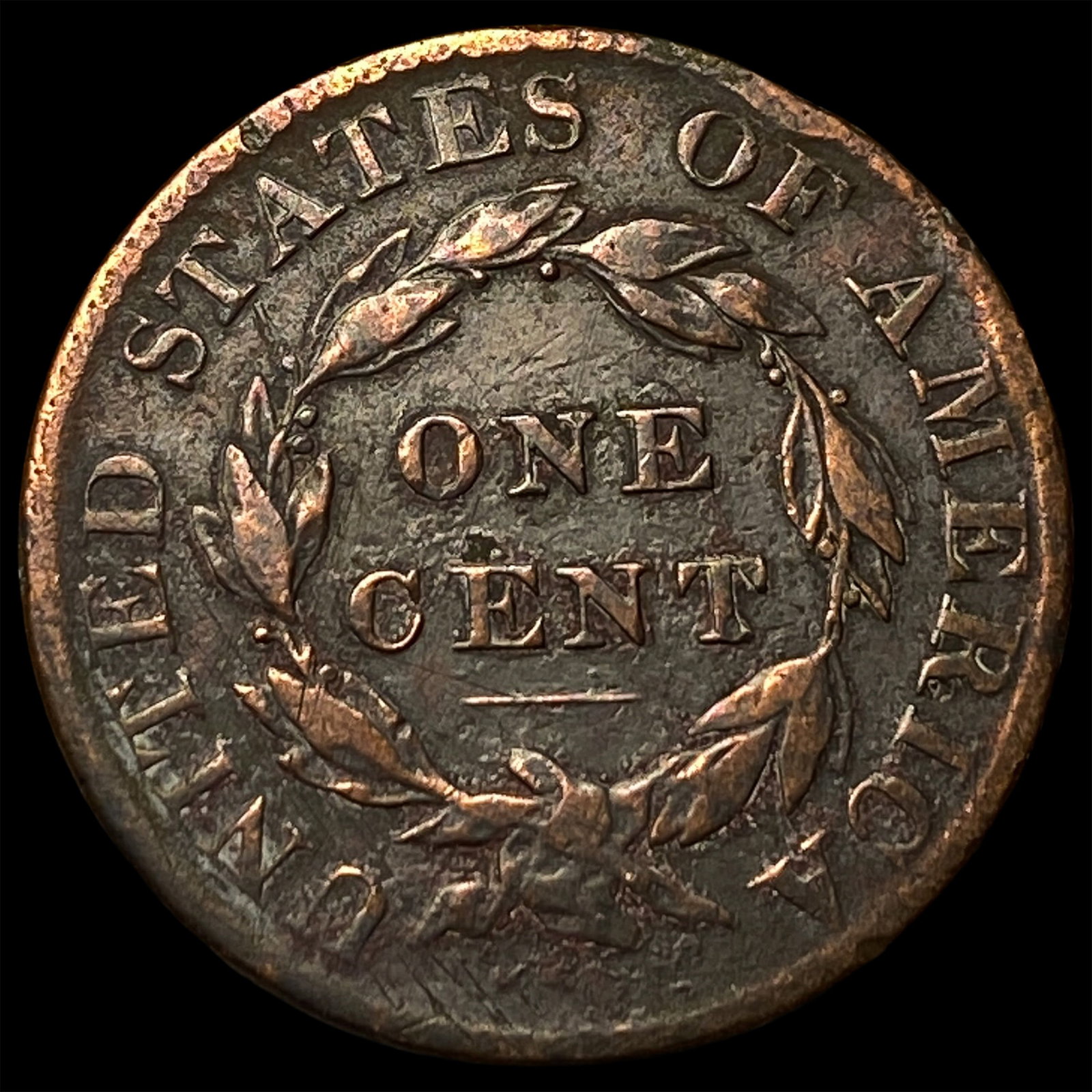 1824 Coronet Head Large Cent NICELY CIRCULATED - 2