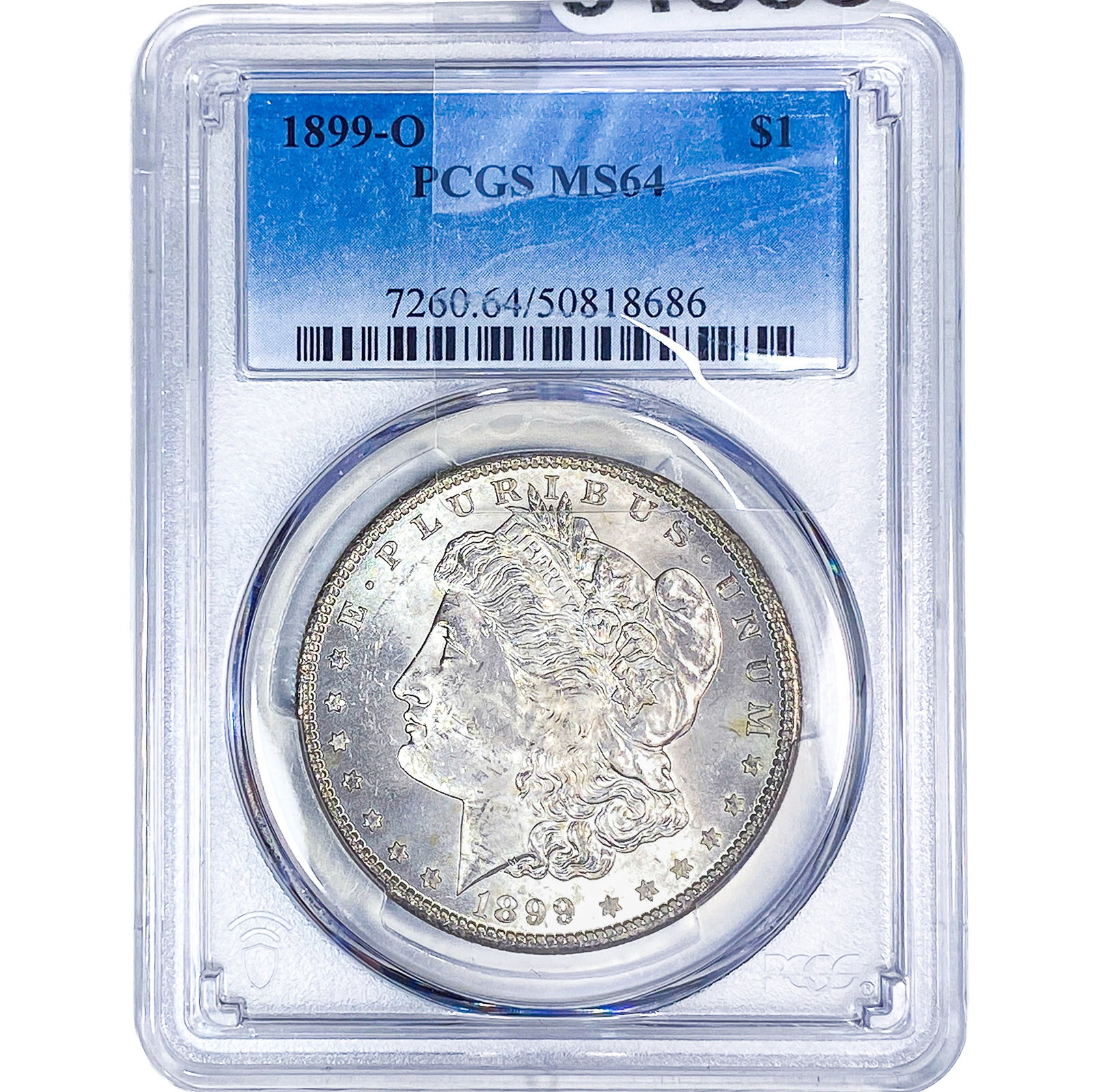 1899-O Morgan Silver Dollar PCGS MS64: 1899-O Morgan Silver Dollar PCGS MS64