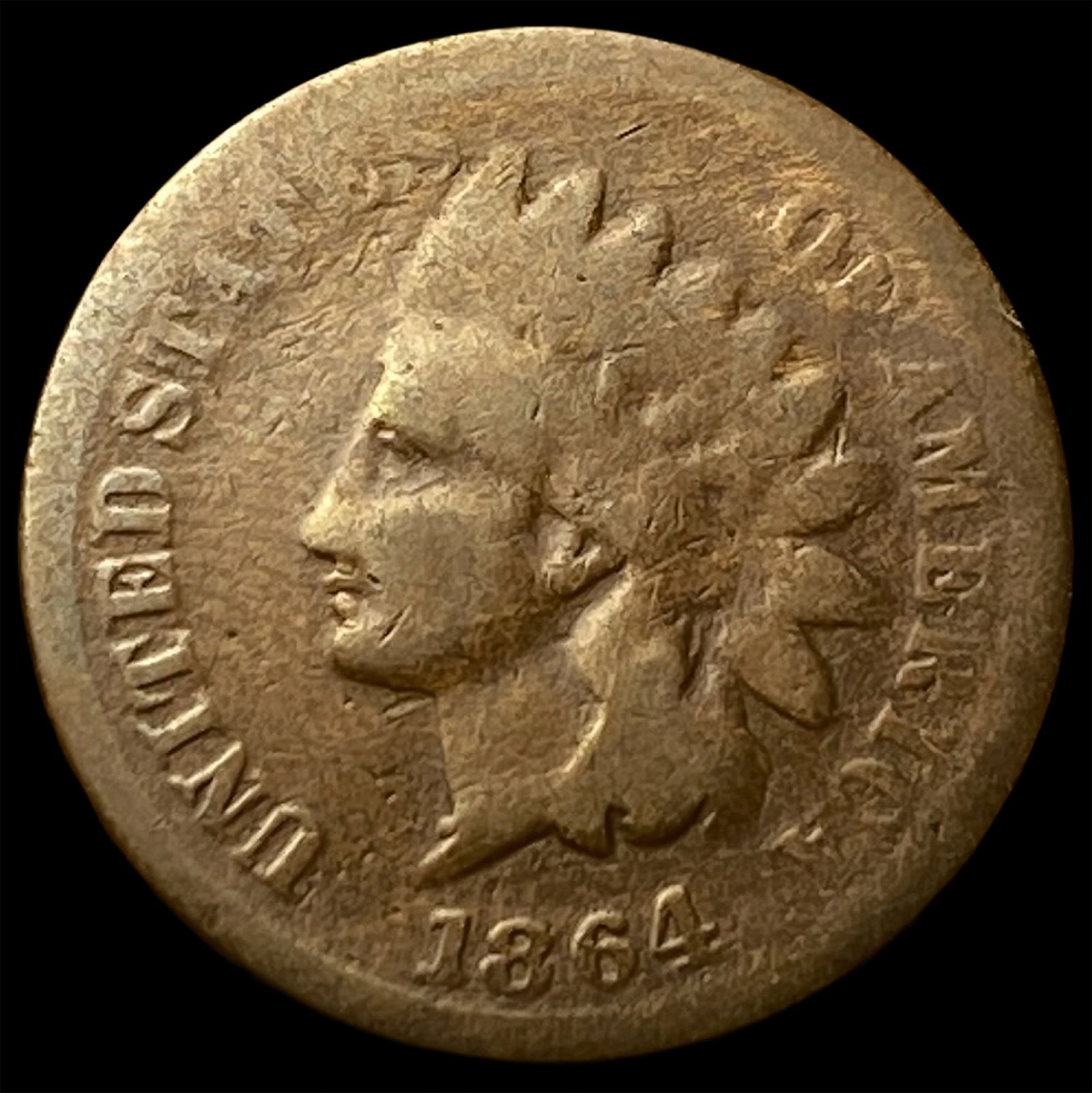 1864 Indian Head Cent NICELY CIRCULATED (1 of 2)