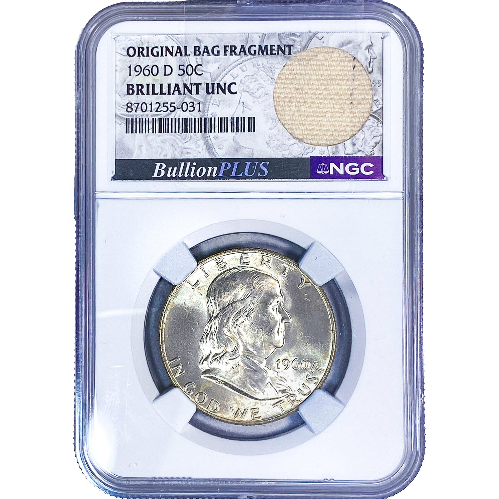 1960-D Franklin Half Dollar NGC BU (1 of 2)