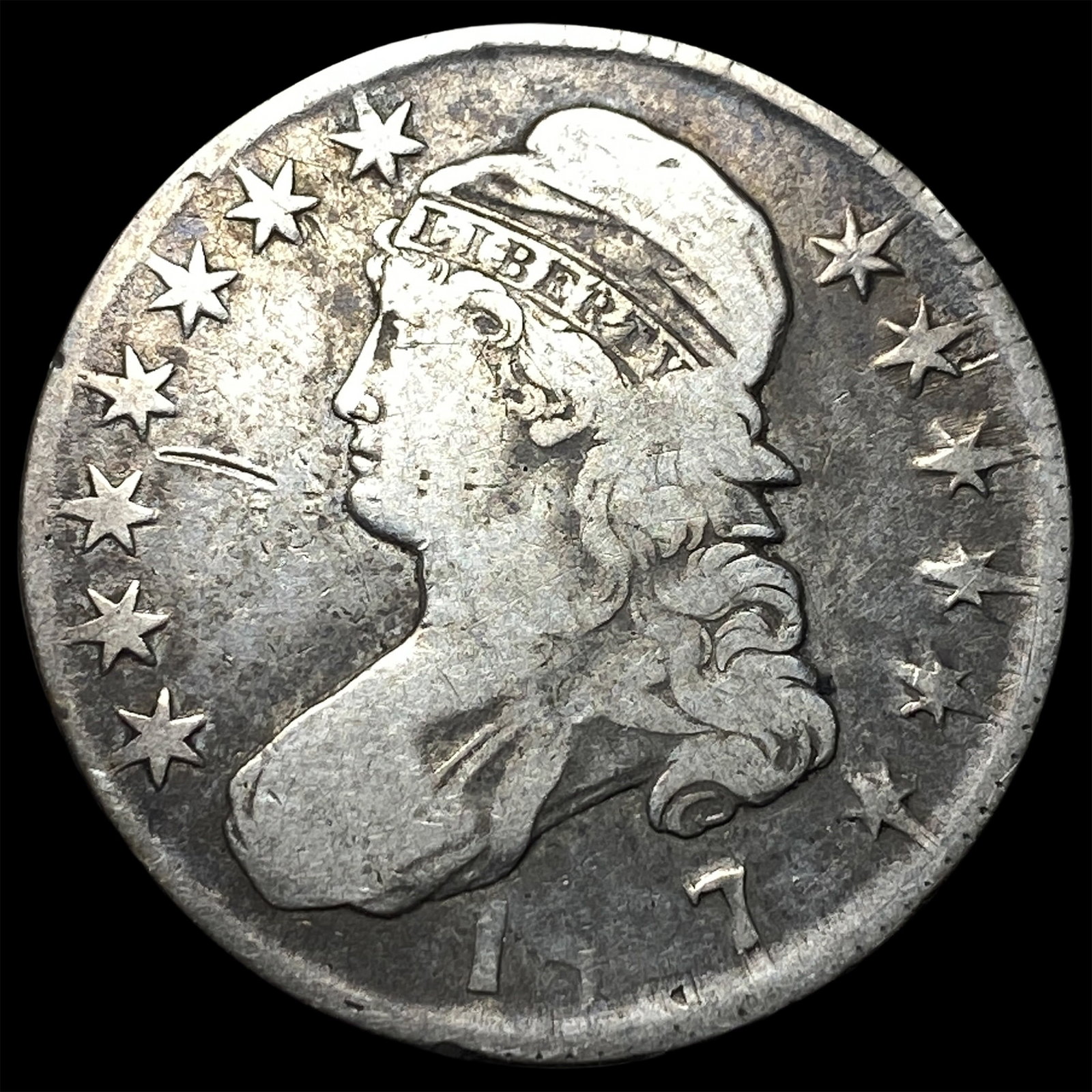 1827 Capped Bust Half Dollar LIGHTLY CIRCULATED (1 of 2)