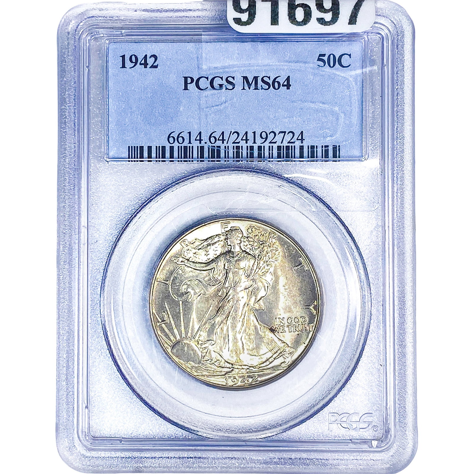 1942 Walking Liberty Half Dollar PCGS MS64: 1942 Walking Liberty Half Dollar PCGS MS64
