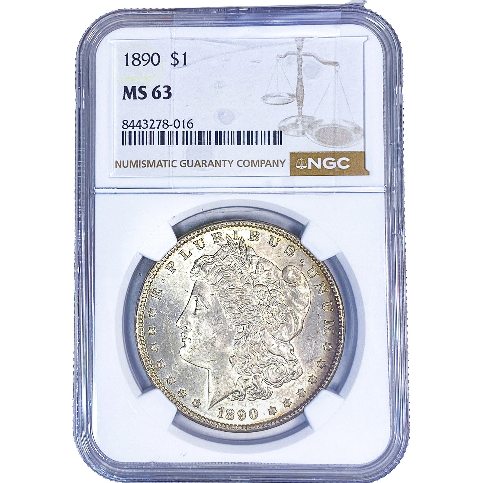 1890 Morgan Silver Dollar NGC MS63 (1 of 2)