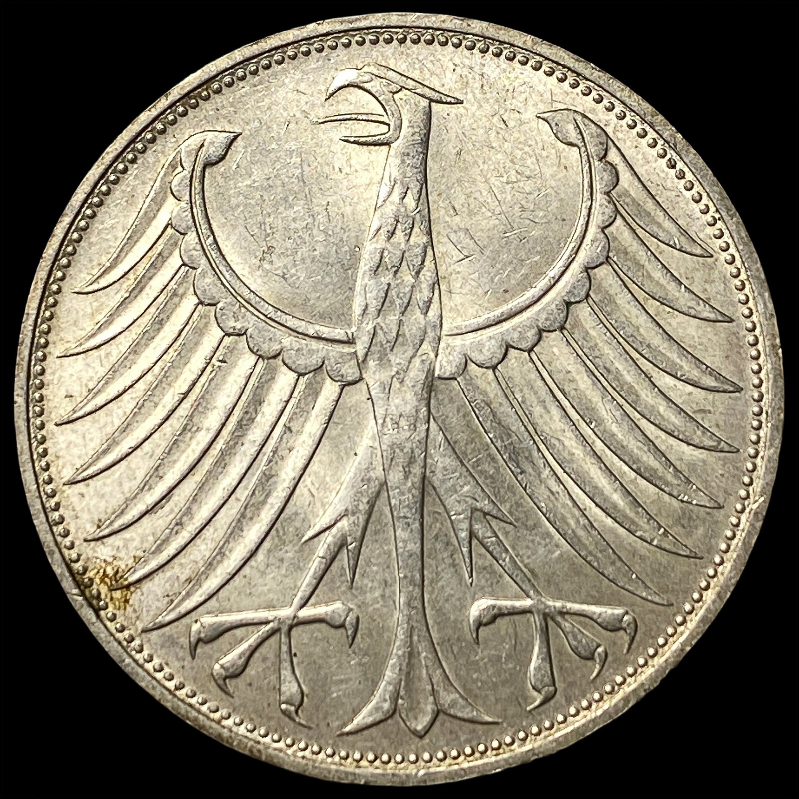 1971D West Germany SIlver 5 Mark: 1971D West Germany SIlver 5 Mark