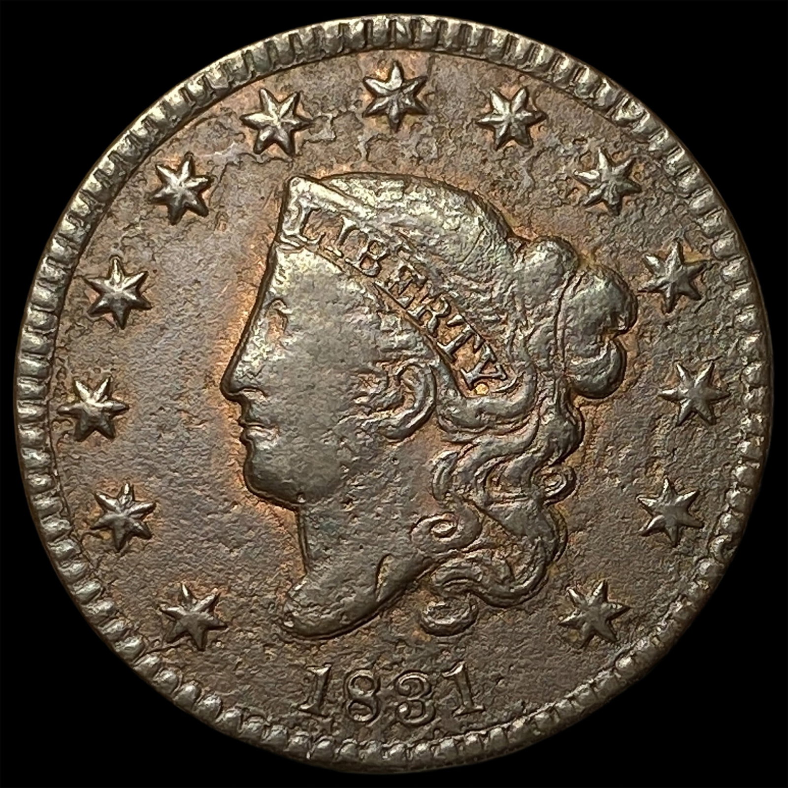 1831 Coronet Head Large Cent NEARLY UNCIRCULATED (1 of 2)