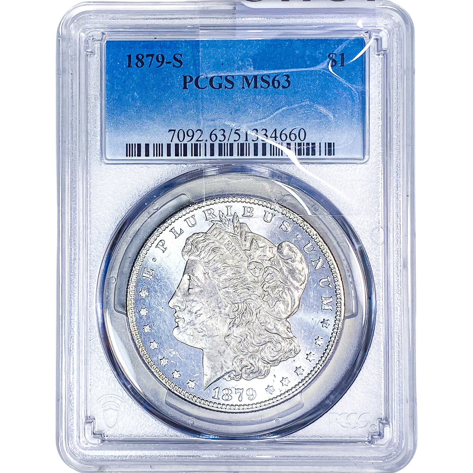 1879-S Morgan Silver Dollar PCGS MS63: 1879-S Morgan Silver Dollar PCGS MS63