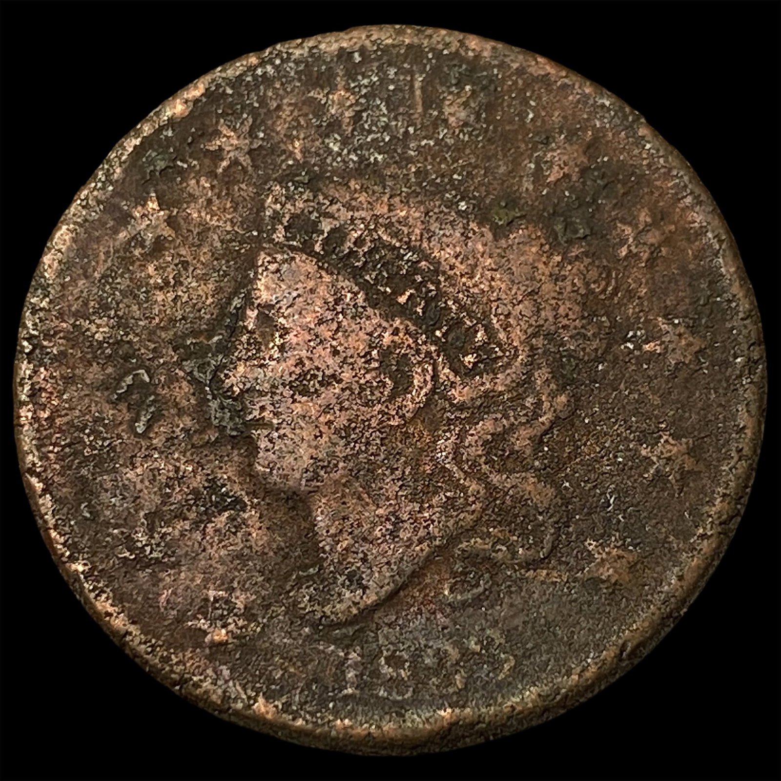 1833 Coronet Head Large Cent NICELY CIRCULATED: 1833 Coronet Head Large Cent NICELY CIRCULATED