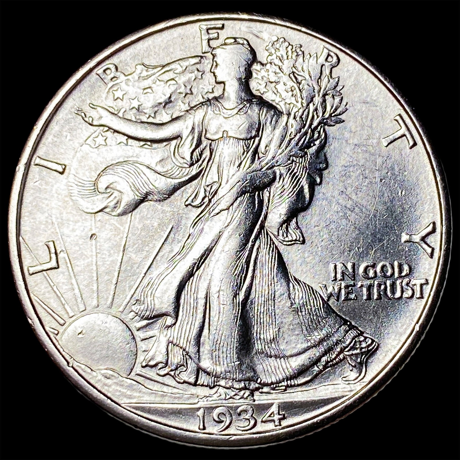 1934-D Silver Walking Liberty Half Dollar UNCIRCULATED (1 of 2)