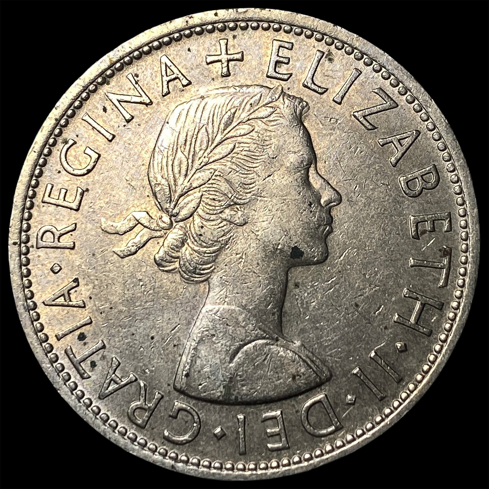 1962 Great Britain Copper Nickel 1/2 Crown: 1962 Great Britain Copper Nickel 1/2 Crown