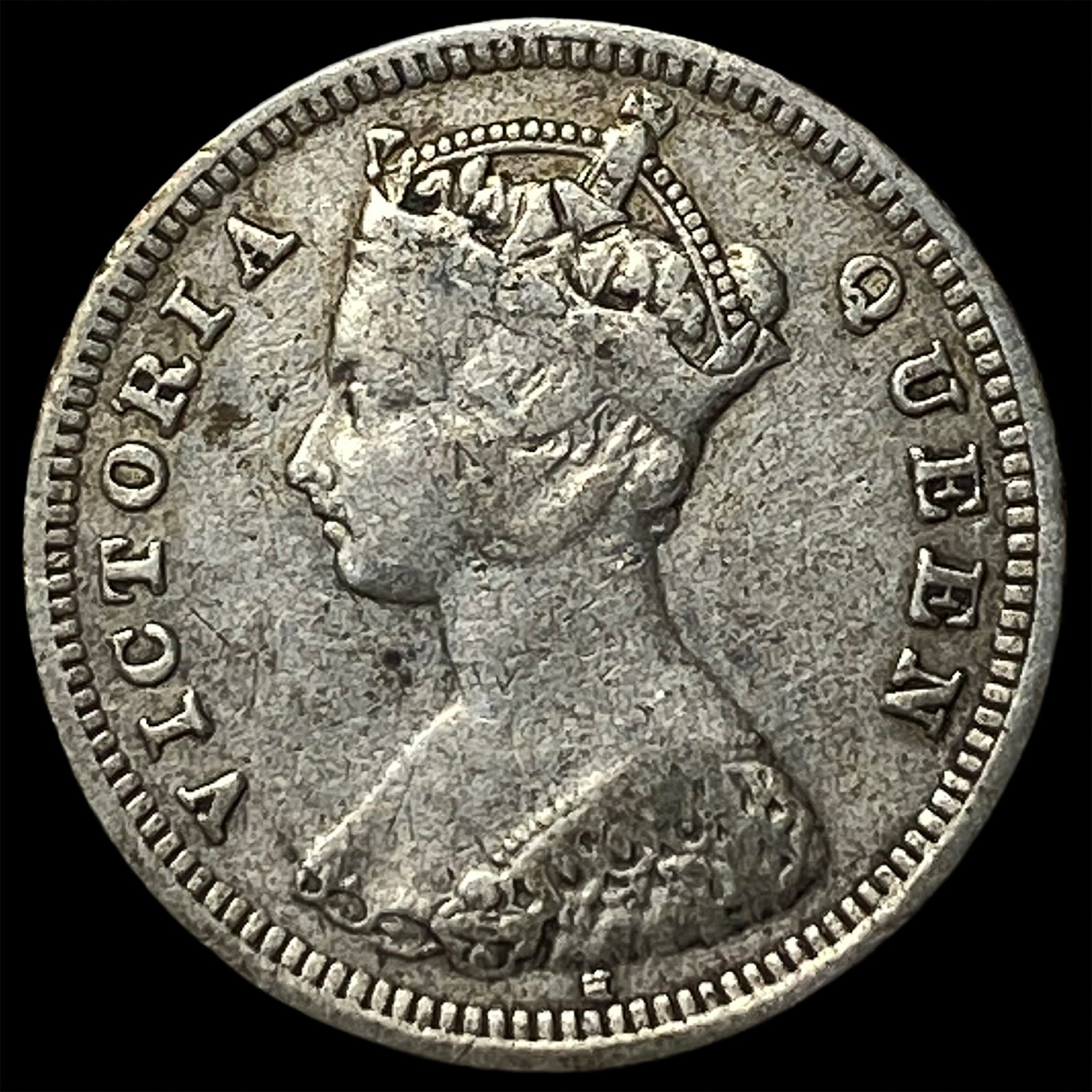 1889H Hong Kong Silver 10 Cents (1 of 2)