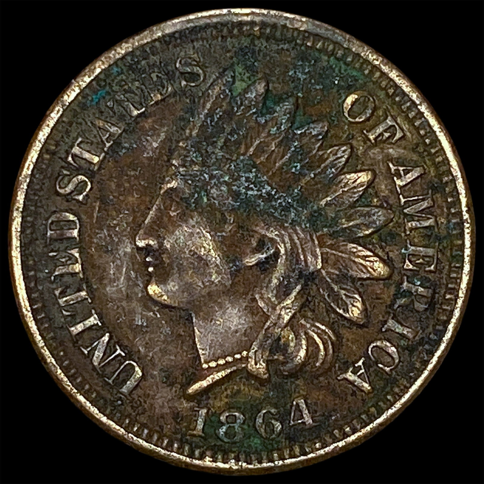 1864 Indian Head Cent NEARLY UNCIRCULATED (1 of 2)