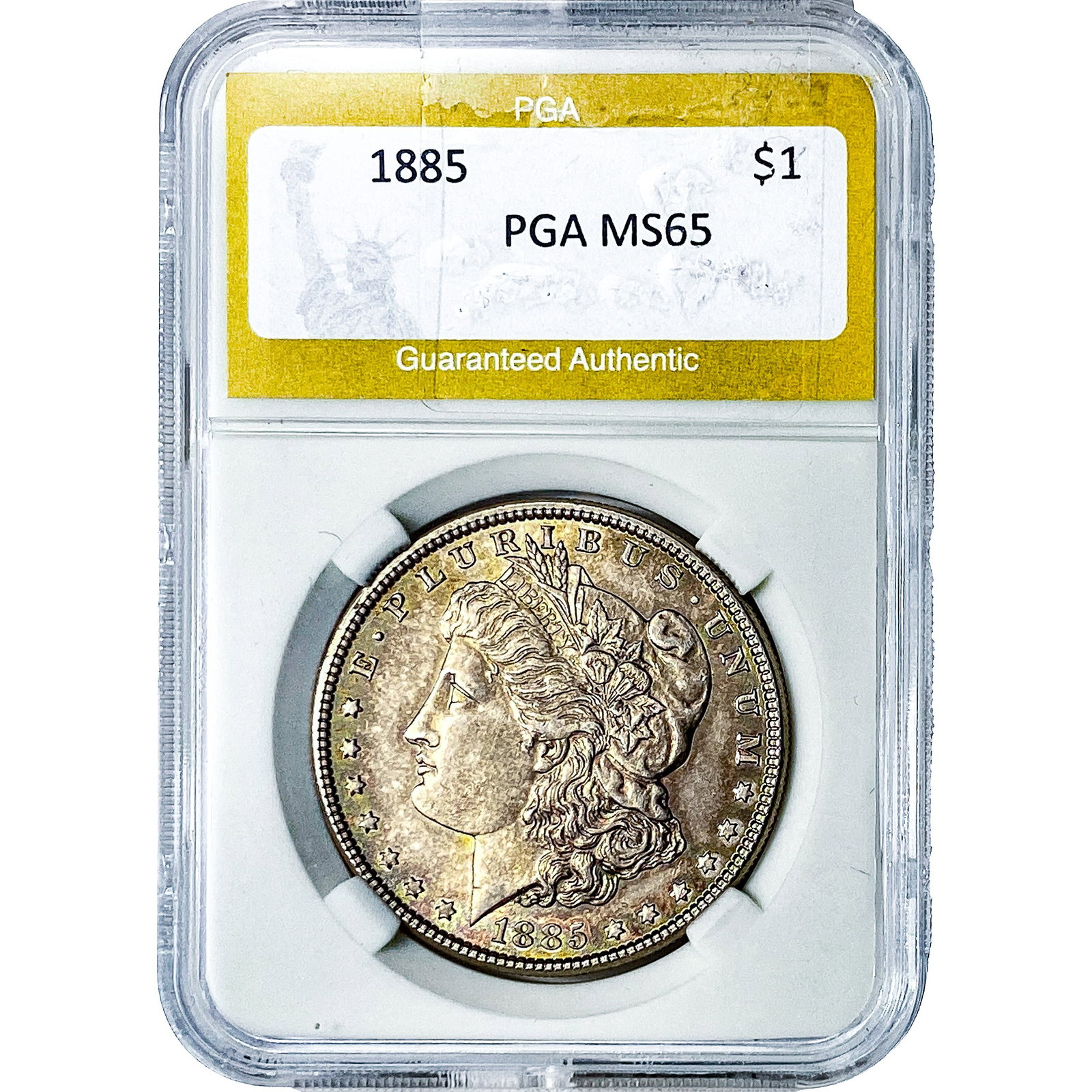 1885 Morgan Silver Dollar PGA MS65: 1885 Morgan Silver Dollar PGA MS65