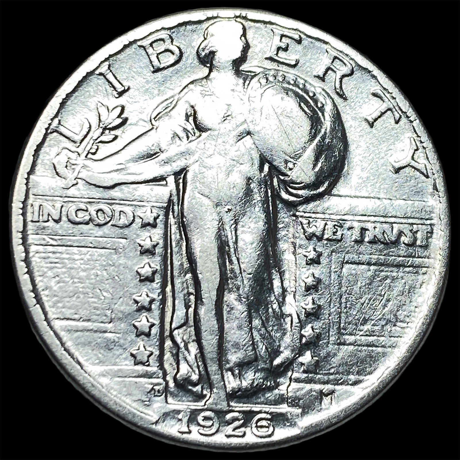 1926-D Standing Liberty Silver Quarter LIGHTLY CIRCULATED (1 of 2)