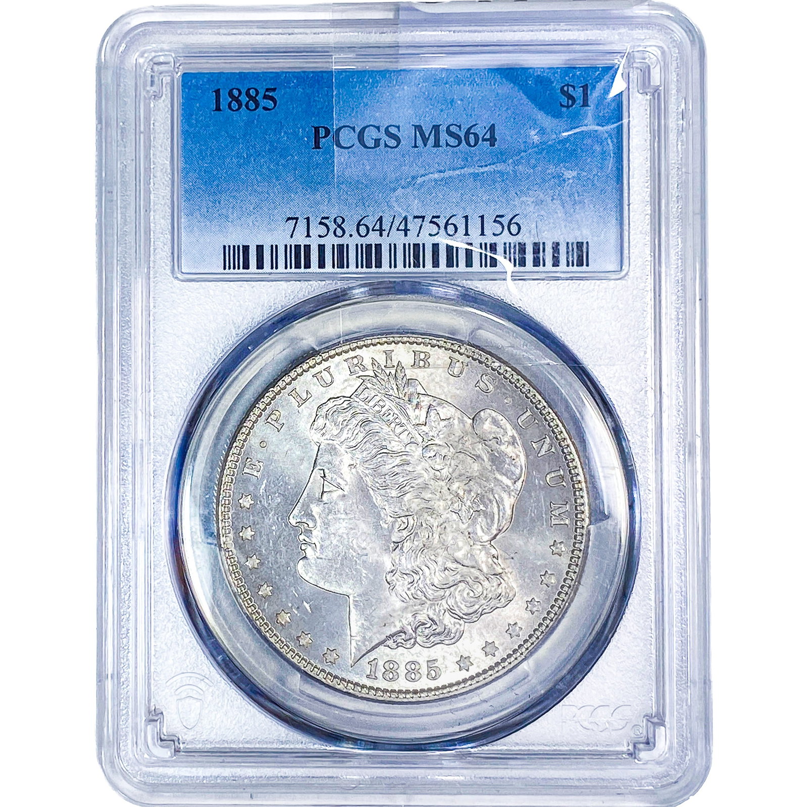 1885 Morgan Silver Dollar PCGS MS64: 1885 Morgan Silver Dollar PCGS MS64