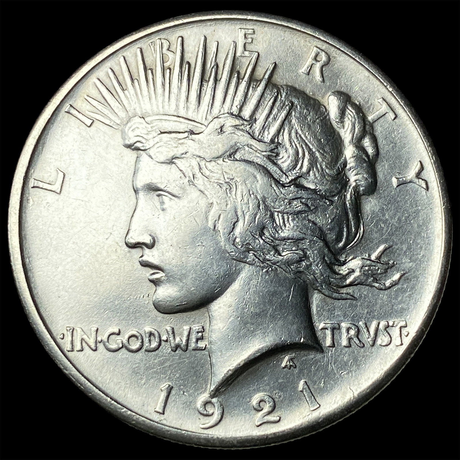 1921 Silver Peace Dollar CLOSELY UNCIRCULATED: 1921 Silver Peace Dollar CLOSELY UNCIRCULATED