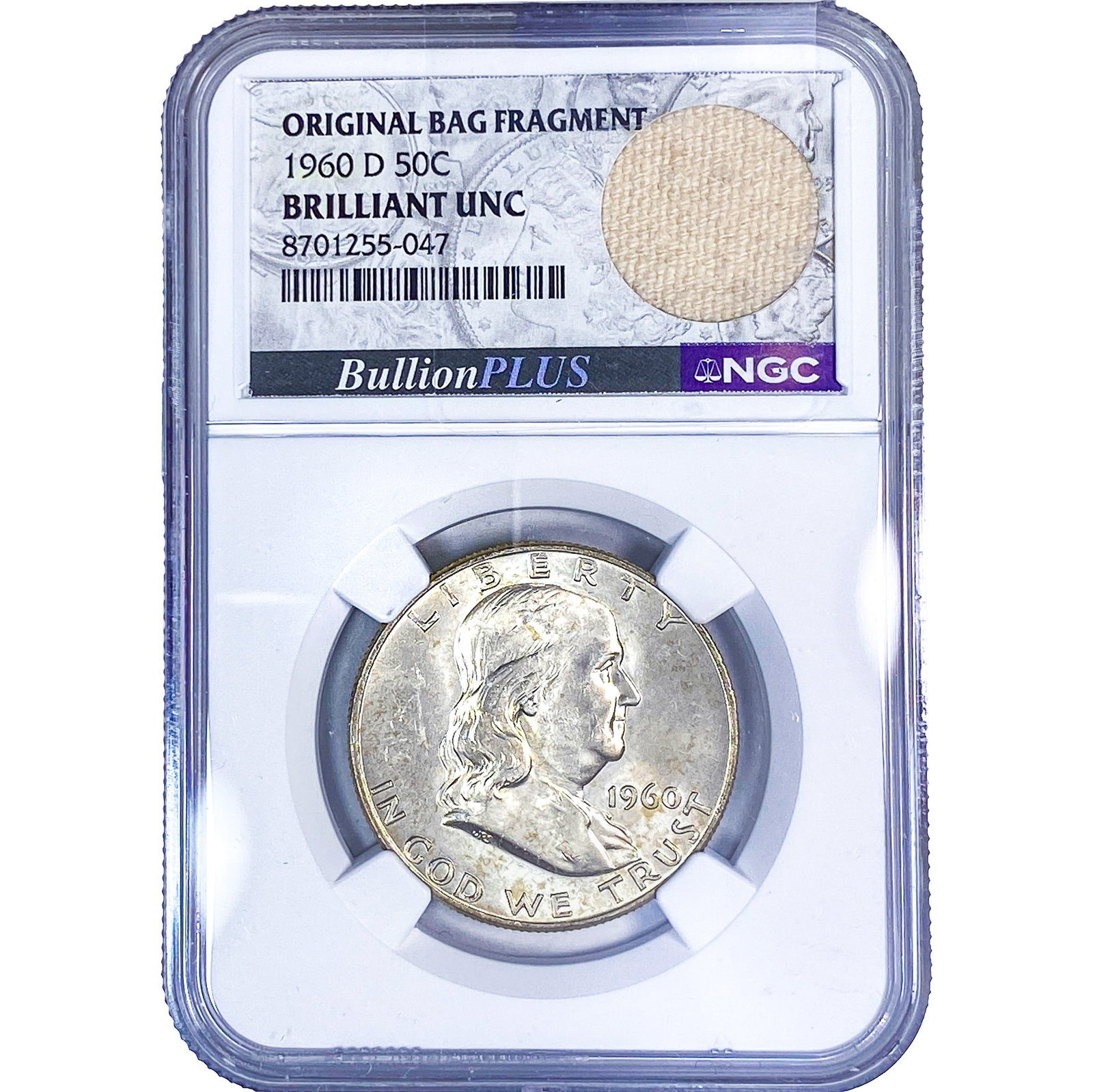 1960-D Franklin Half Dollar NGC BU: 1960-D Franklin Half Dollar NGC BU