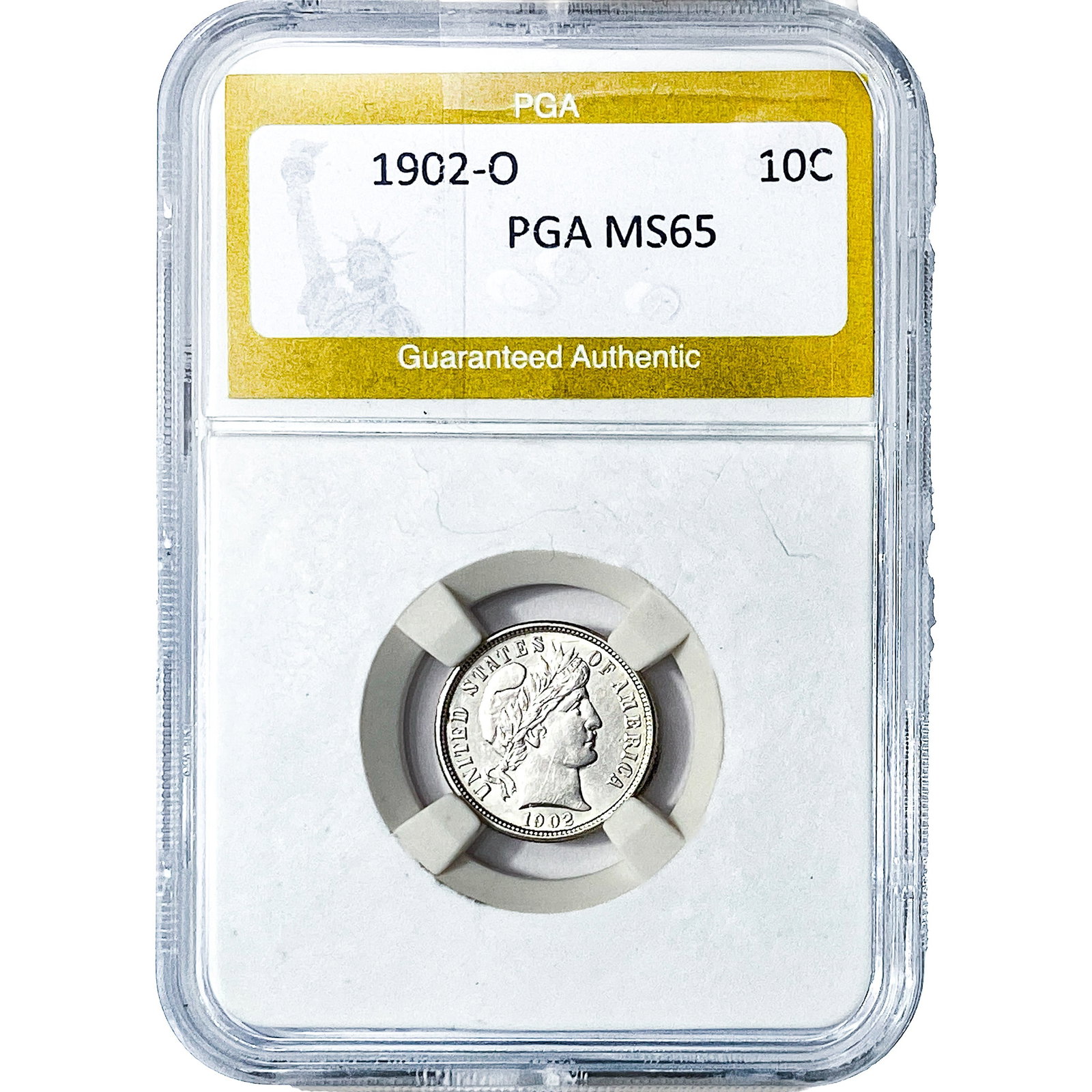 1902-O Barber Dime PGA MS65 (1 of 2)
