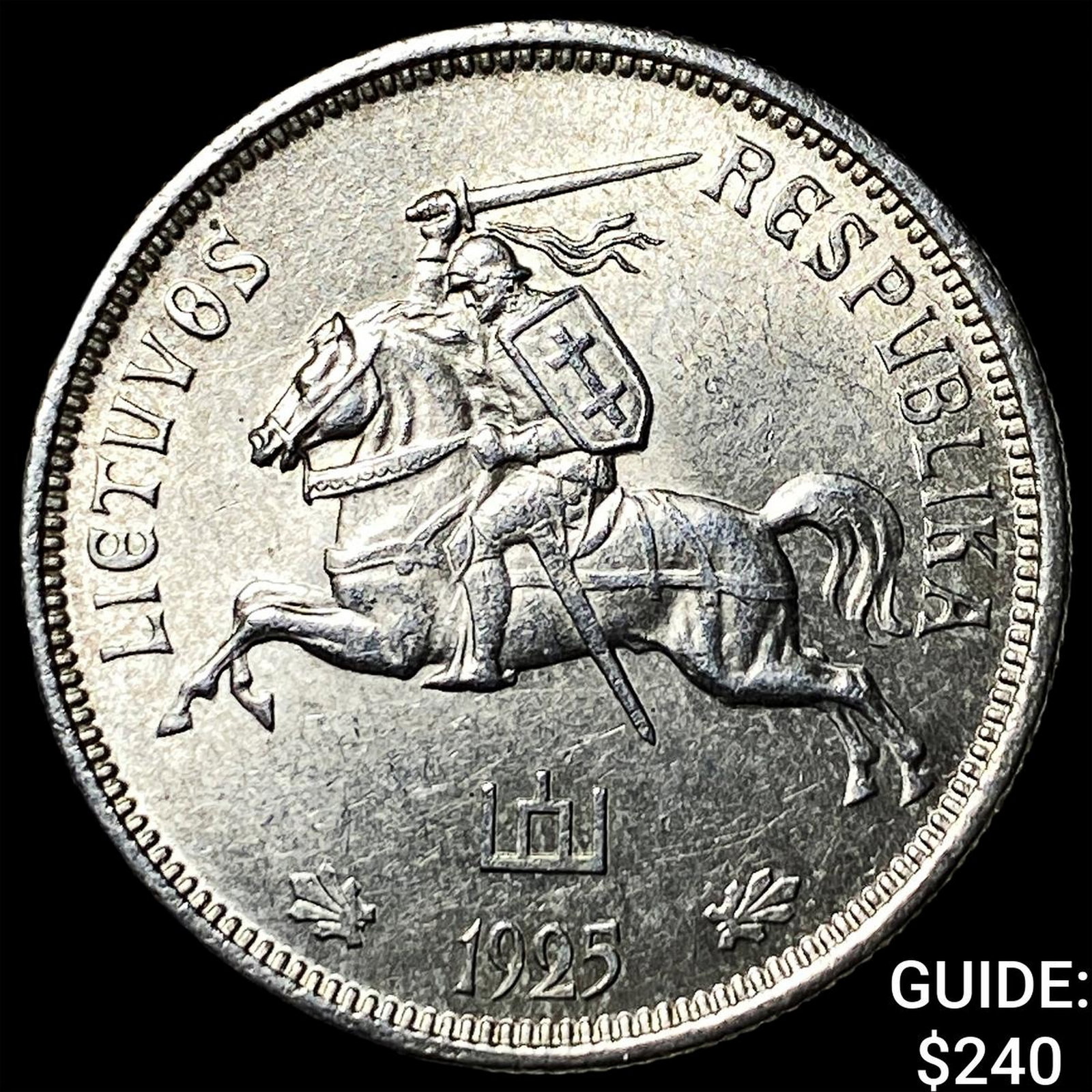 1995 Lithuania Silver 5 Litai: 1995 Lithuania Silver 5 Litai