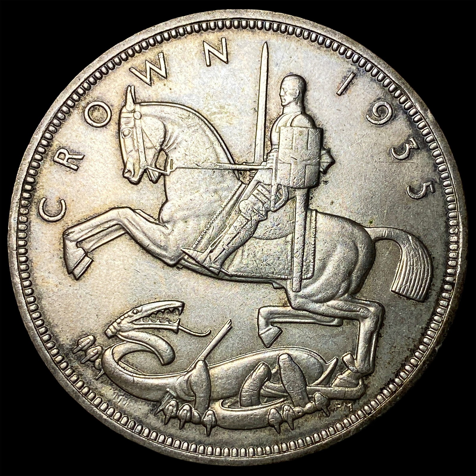1935 Silver Crown Great Britain SUPERB GEM BU - 2