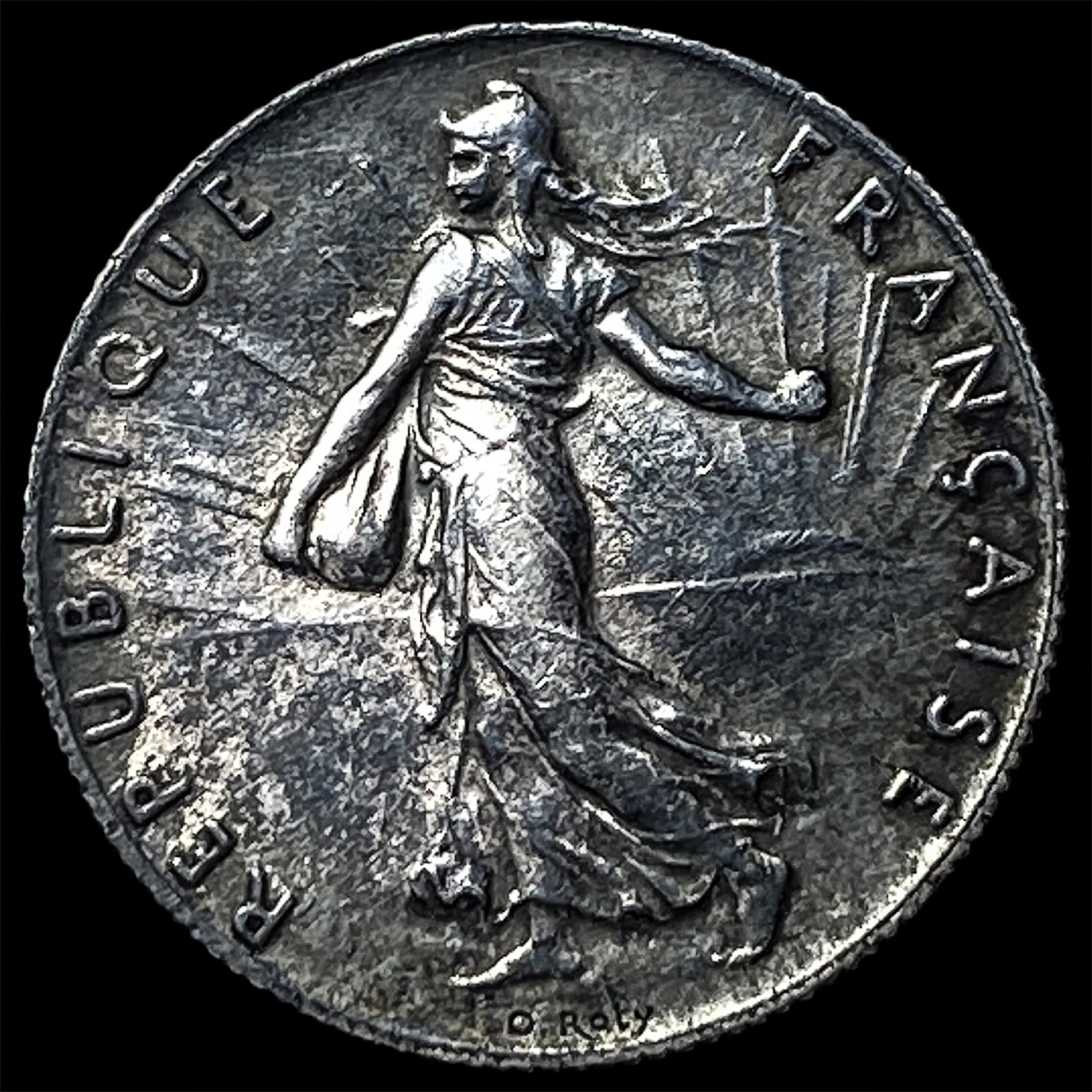 1919 France Silver 50 Centimes: 1919 France Silver 50 Centimes