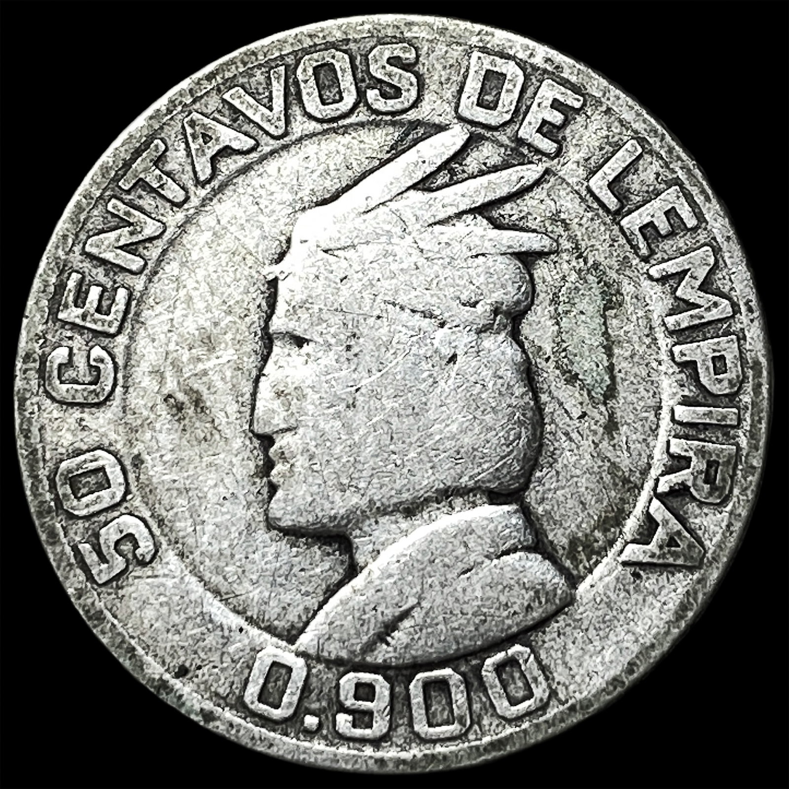1932 Honduras Silver 50 Centavos (1 of 2)