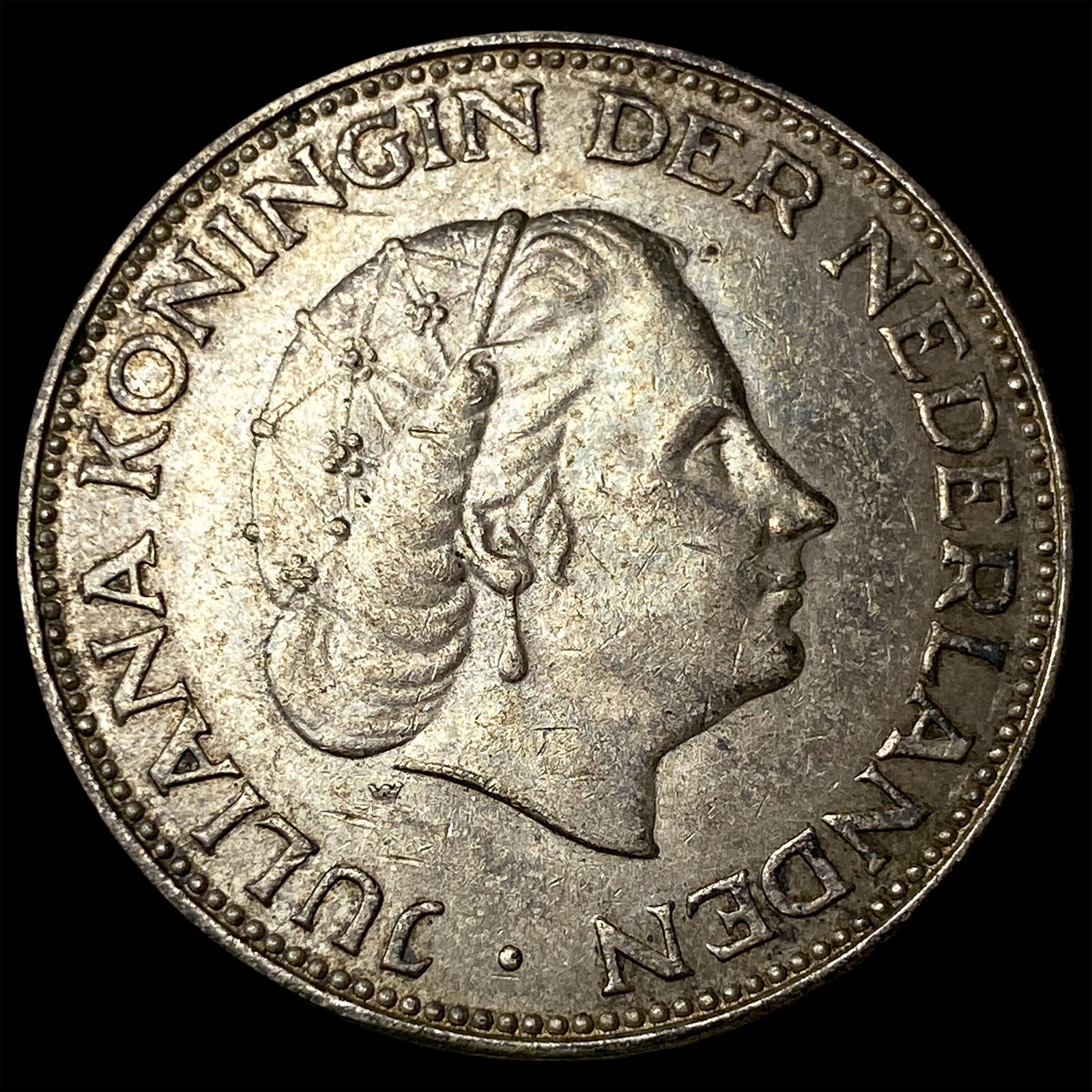 1962 Netherlands Silver 2 1/2 Gulden: 1962 Netherlands Silver 2 1/2 Gulden