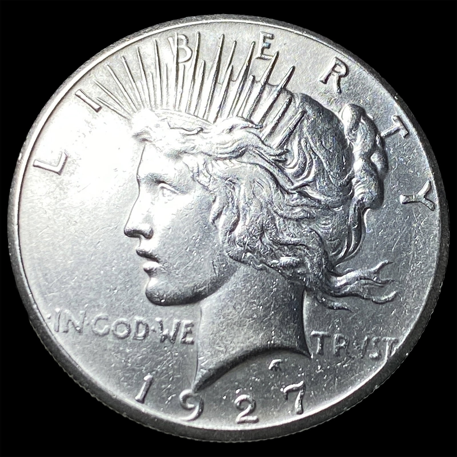 1927 Silver Peace Dollar CLOSELY UNCIRCULATED: 1927 Silver Peace Dollar CLOSELY UNCIRCULATED