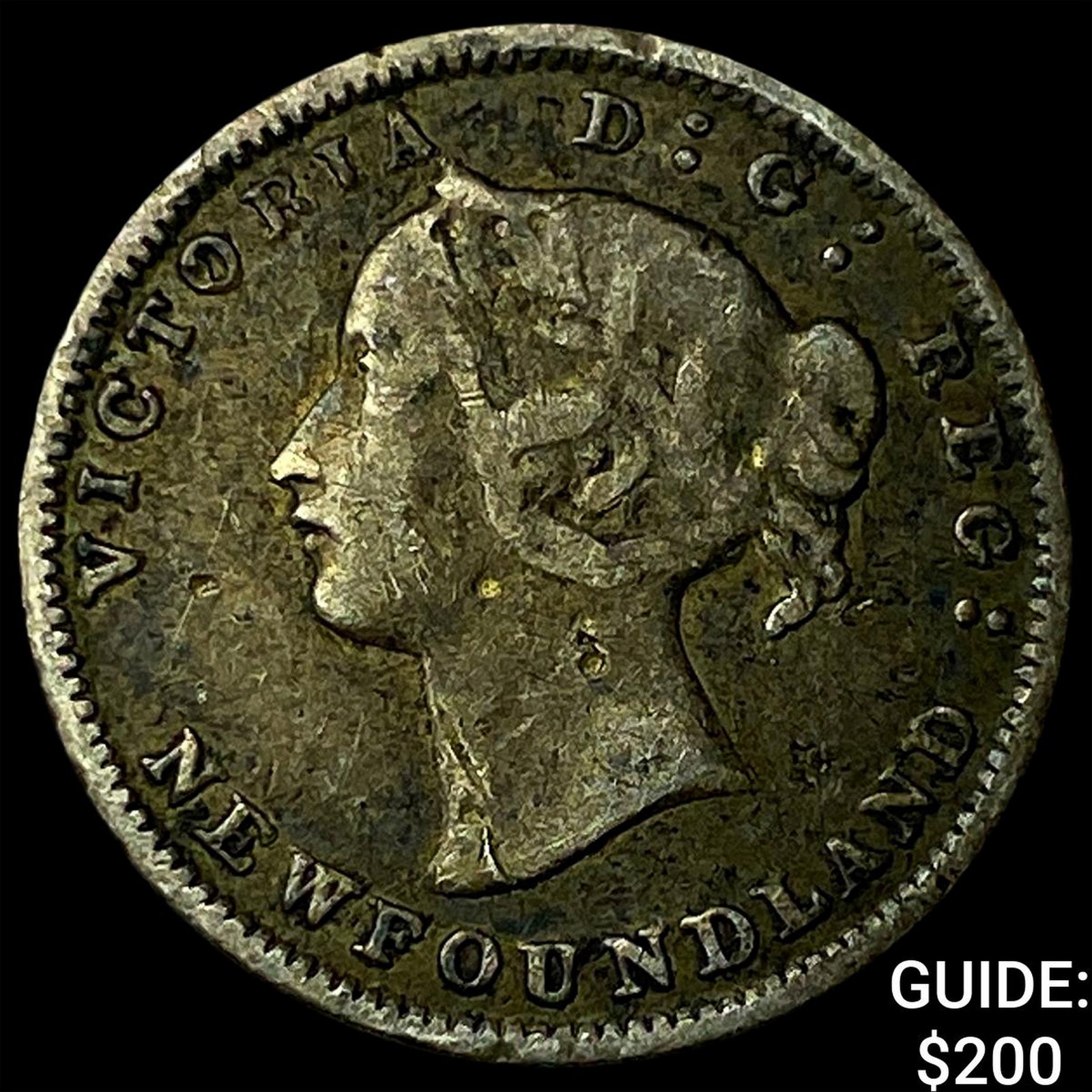 1880 Newfoundland Silver 5 Cents: 1880 Newfoundland Silver 5 Cents