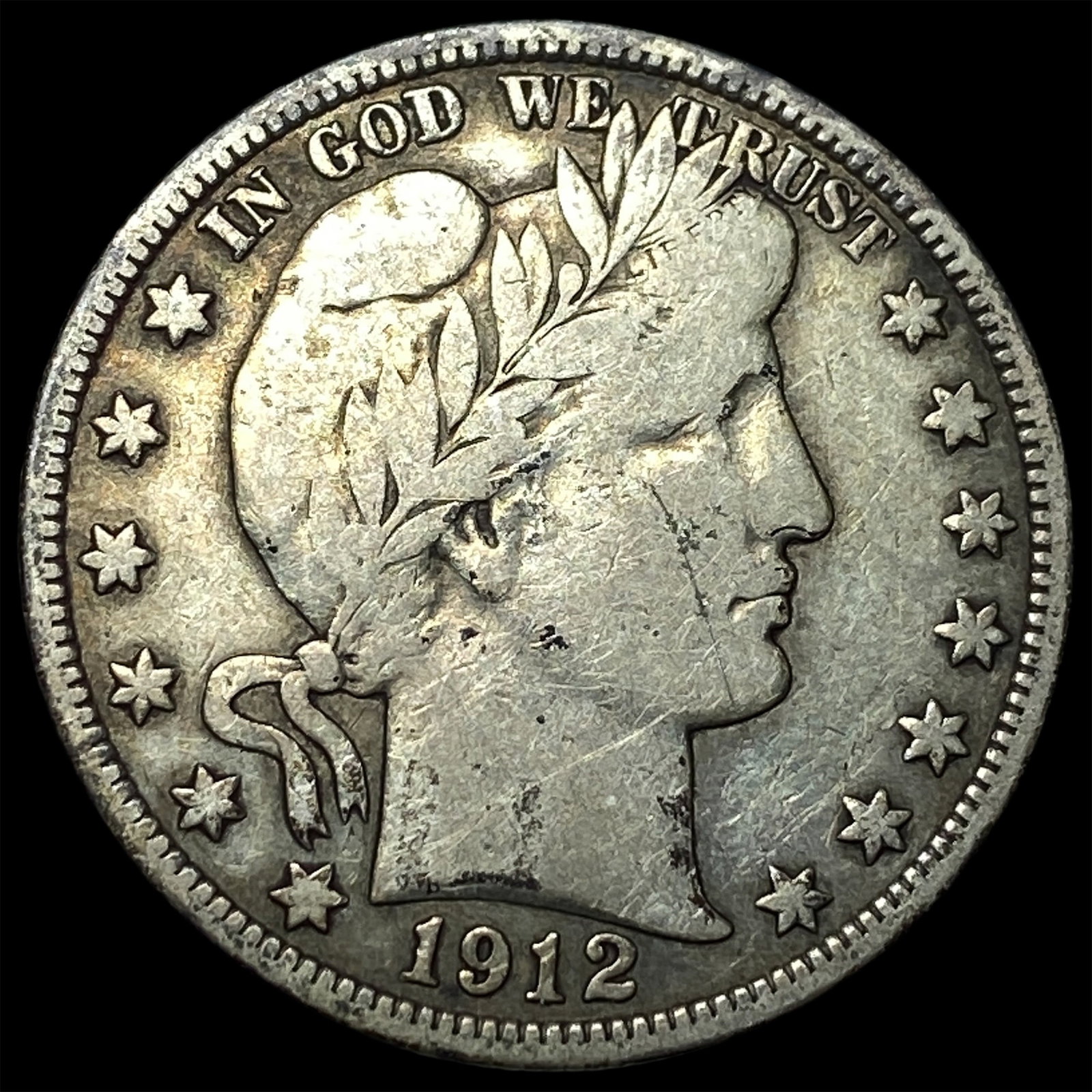 1912 Barber Half Dollar LIGHTLY CIRCULATED: 1912 Barber Half Dollar LIGHTLY CIRCULATED