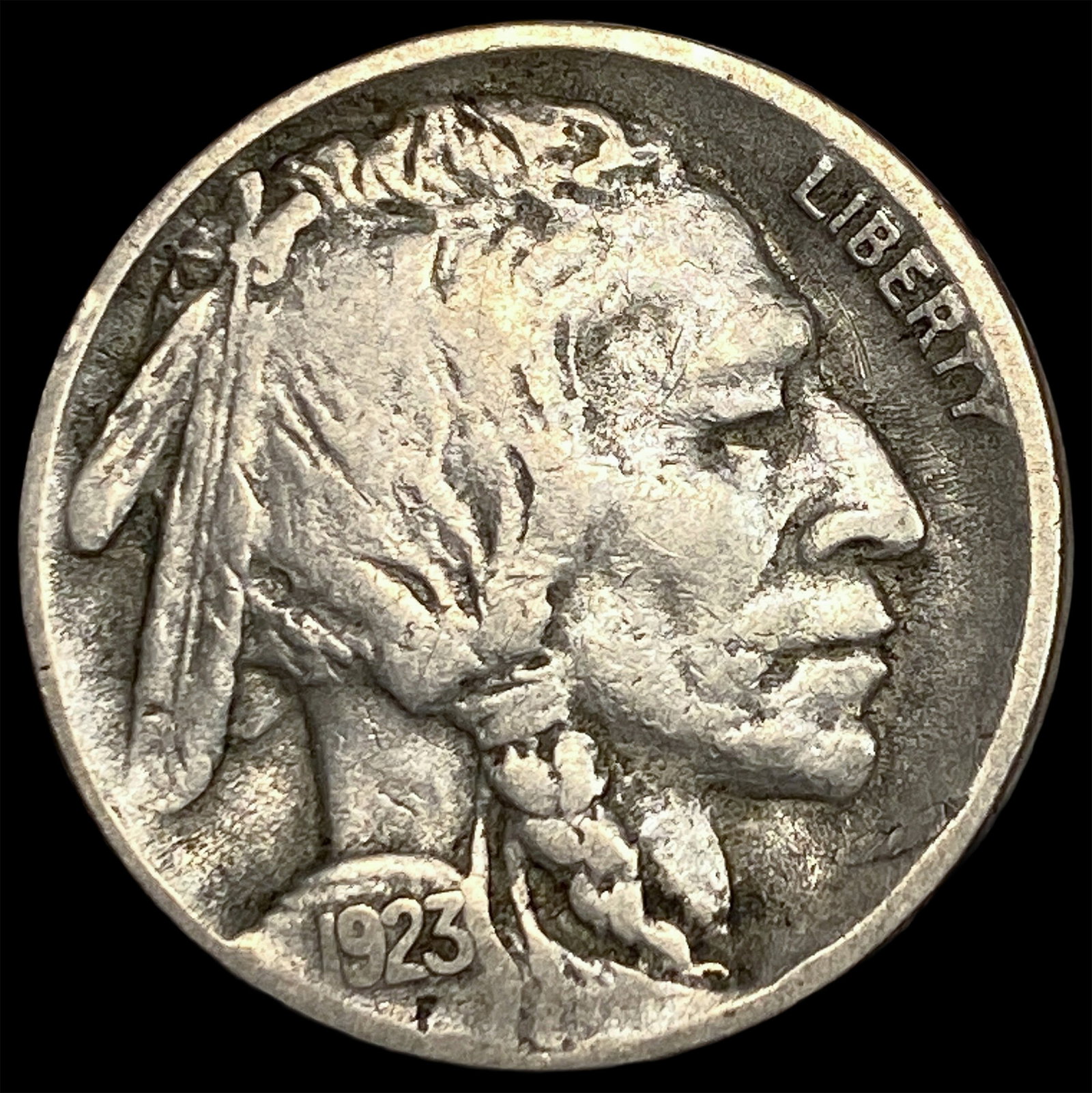1923-S Buffalo Nickel ABOUT UNCIRCULATED: 1923-S Buffalo Nickel ABOUT UNCIRCULATED