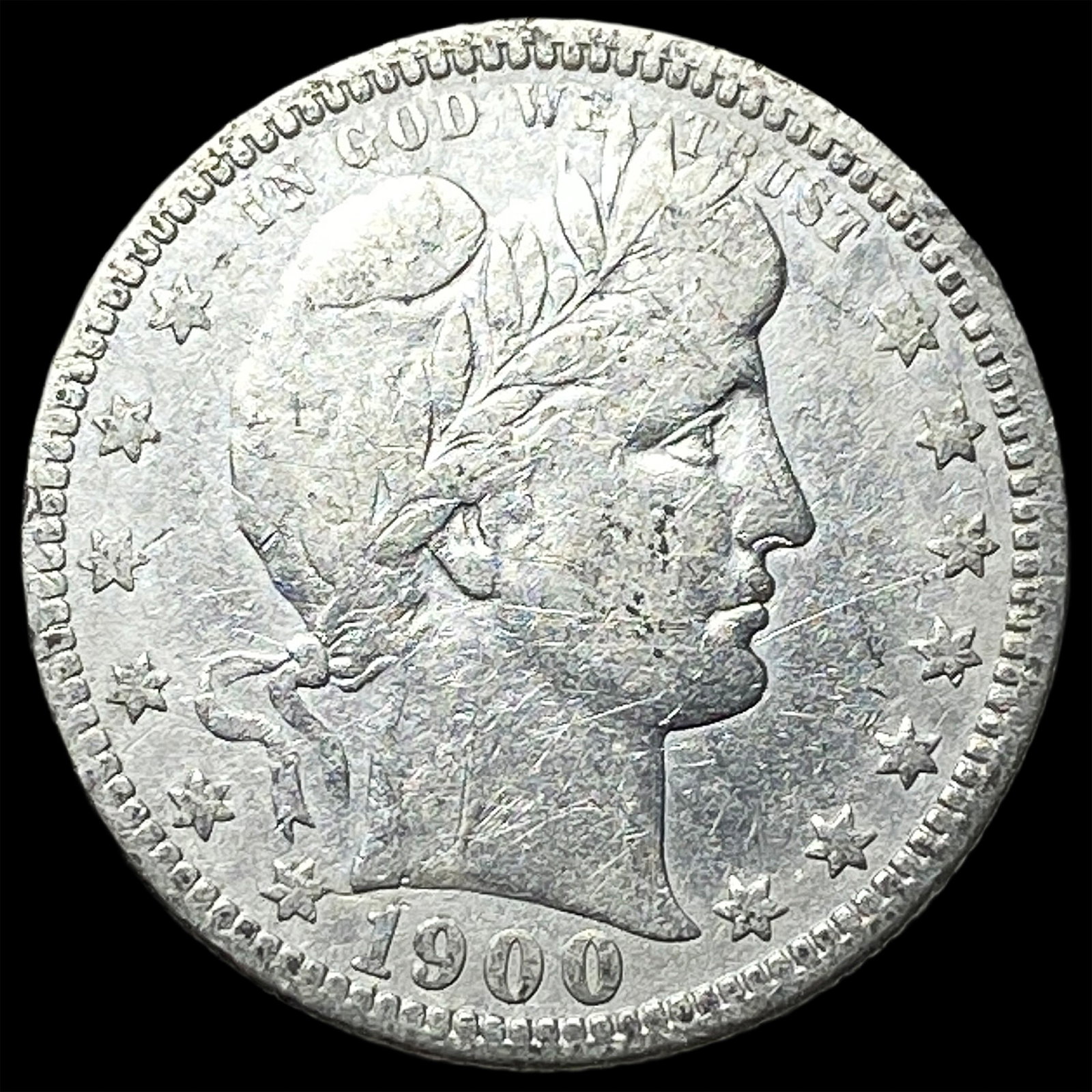 1900-O Barber Silver Quarter LIGHTLY CIRCULATED: 1900-O Barber Silver Quarter LIGHTLY CIRCULATED