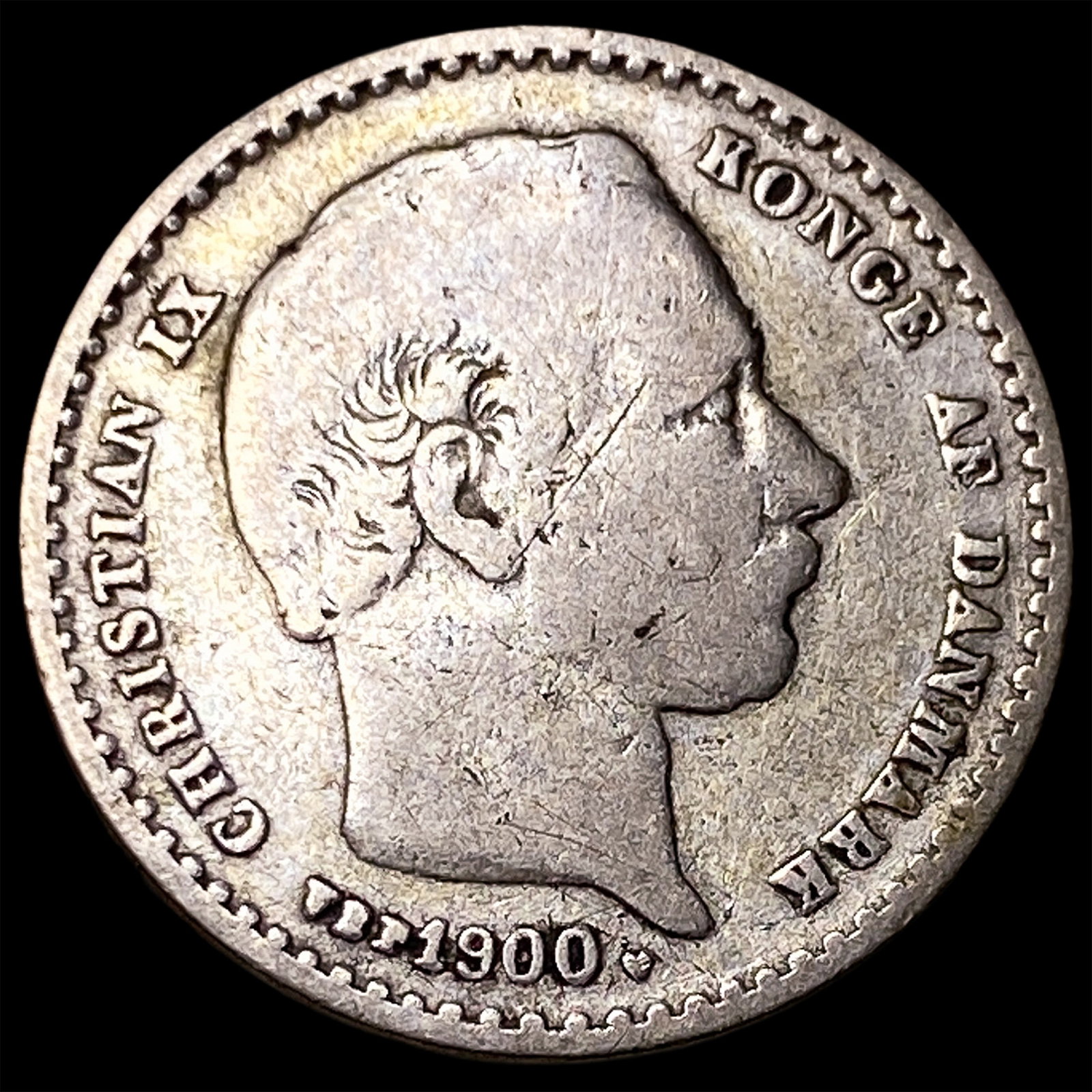 1900 DenmarkSilver 25 Ore: 1900 DenmarkSilver 25 Ore