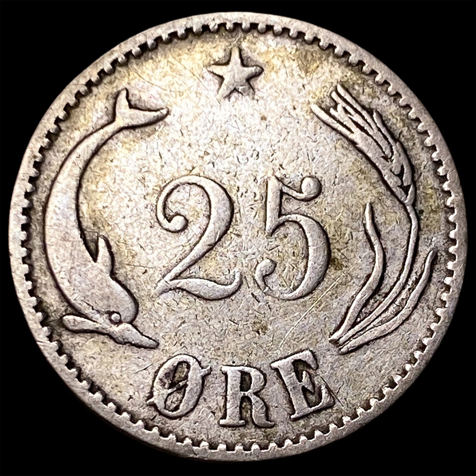 1900 DenmarkSilver 25 Ore - 2