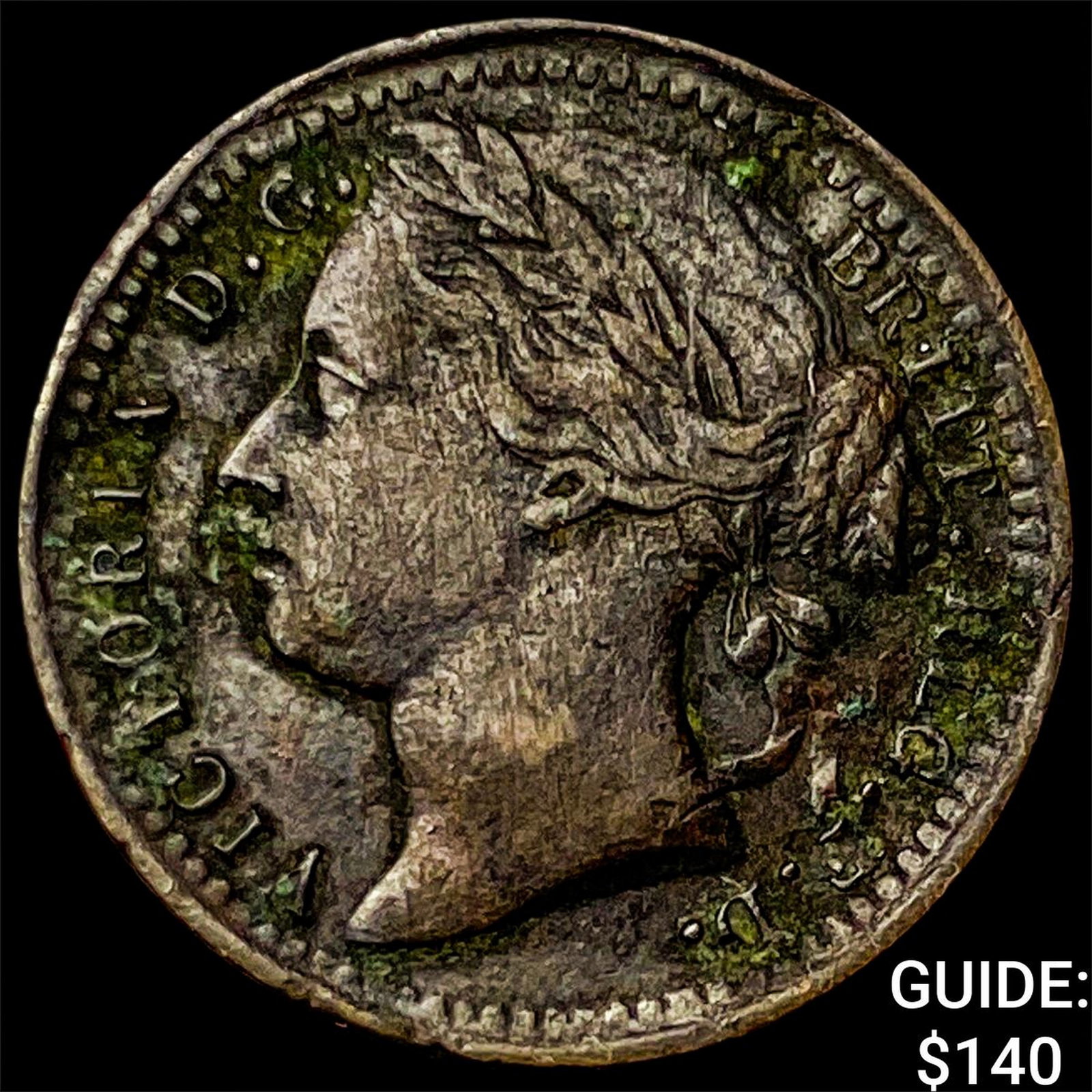 1878 Great Britaion Victoria Bronze 1/3 Farthing: 1878 Great Britaion Victoria Bronze 1/3 Farthing