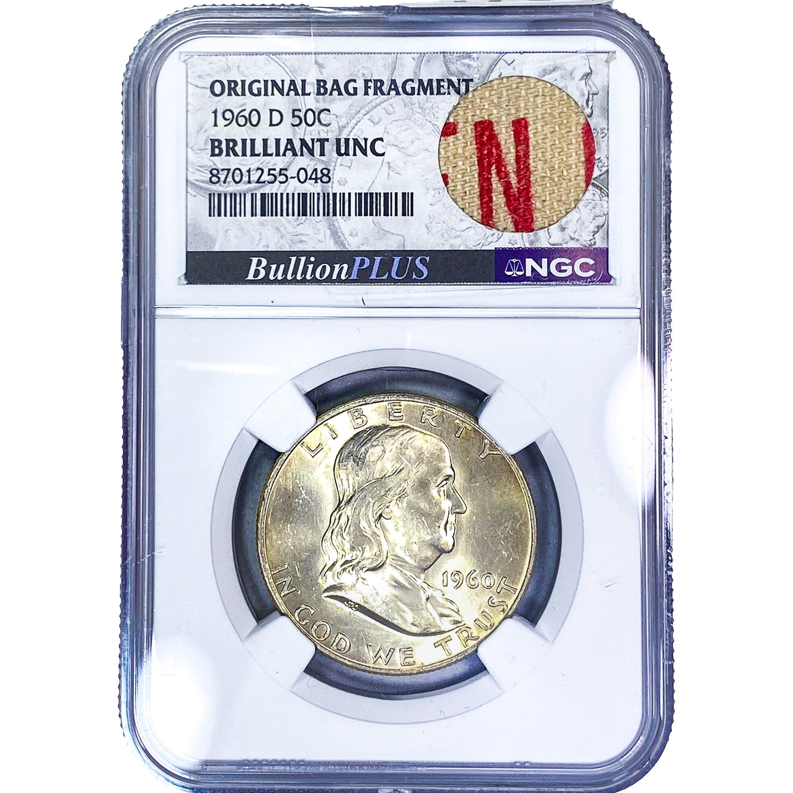 1960-D Franklin Half Dollar NGC BU: 1960-D Franklin Half Dollar NGC BU