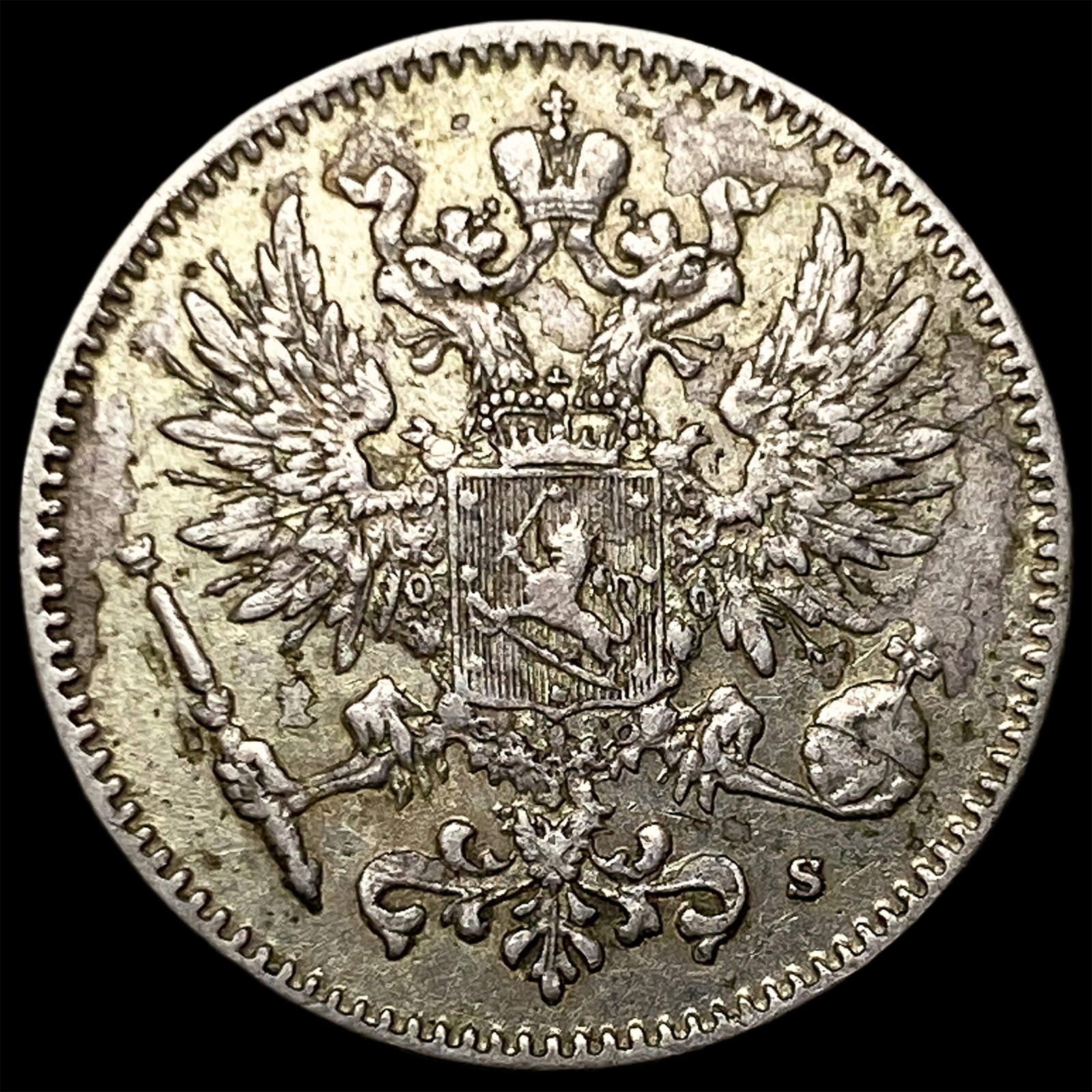 1917S Finland Silver 50 Pennia: 1917S Finland Silver 50 Pennia