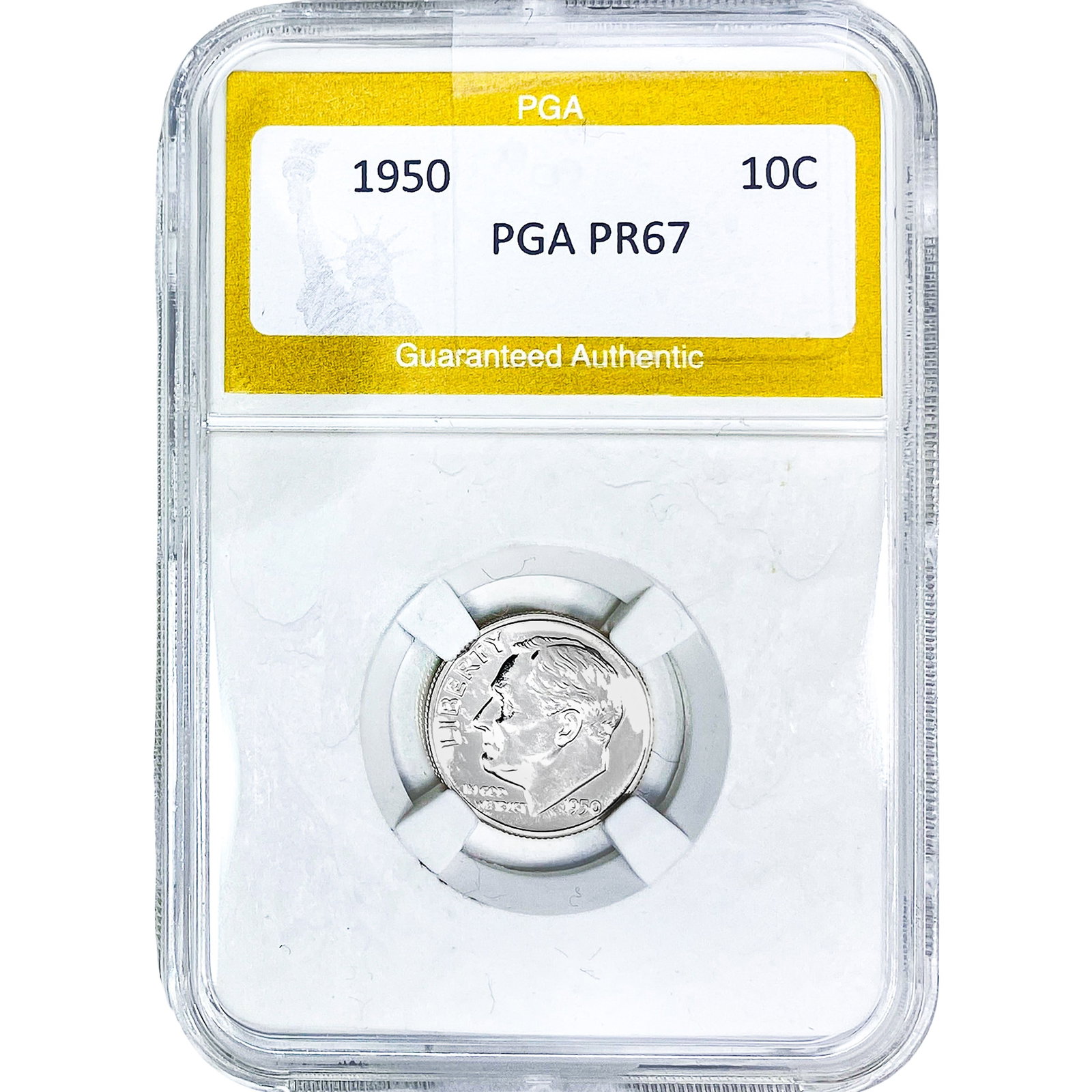 1950 Roosevelt Dime PGA PR67: 1950 Roosevelt Dime PGA PR67